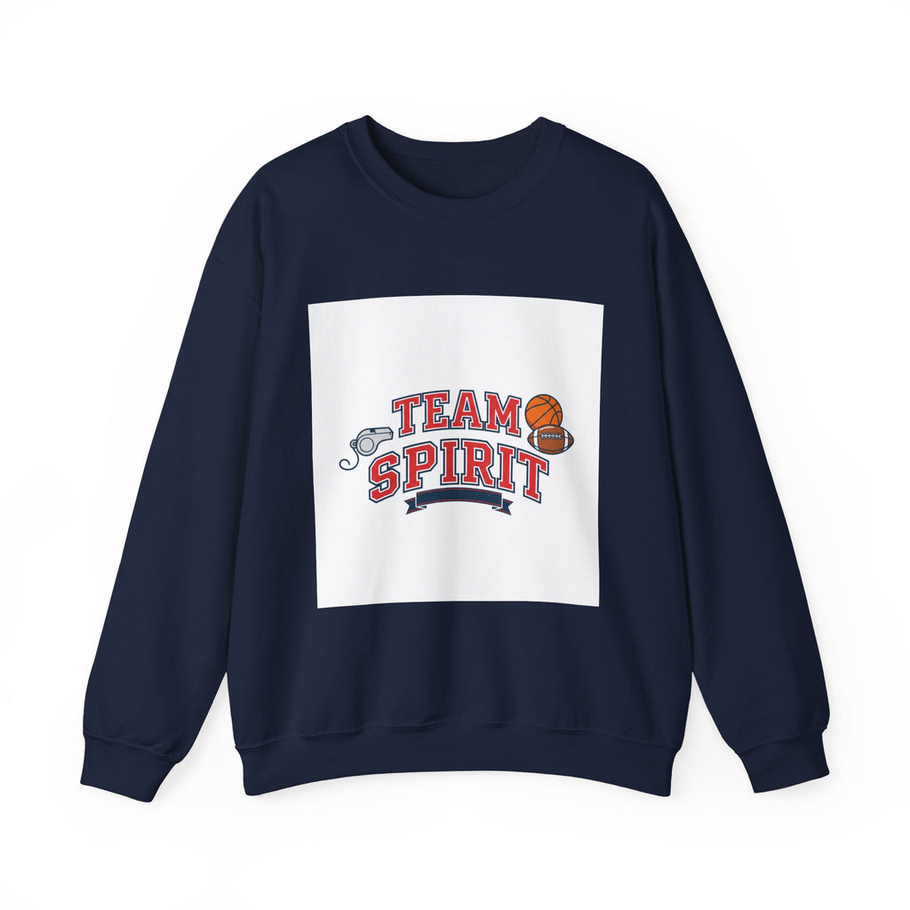 Team Spirit Crewneck Sweatshirt | Varsity/Collegiate, Athletic Block Letter