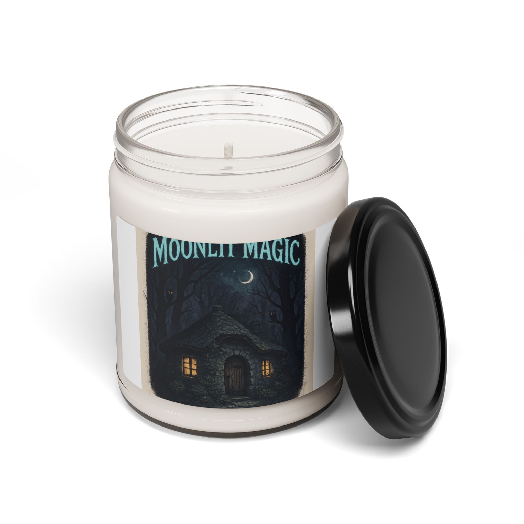 Moonlit Magic Scented Soy Candle — 9oz Cozy Cottage, Forest Night Aroma