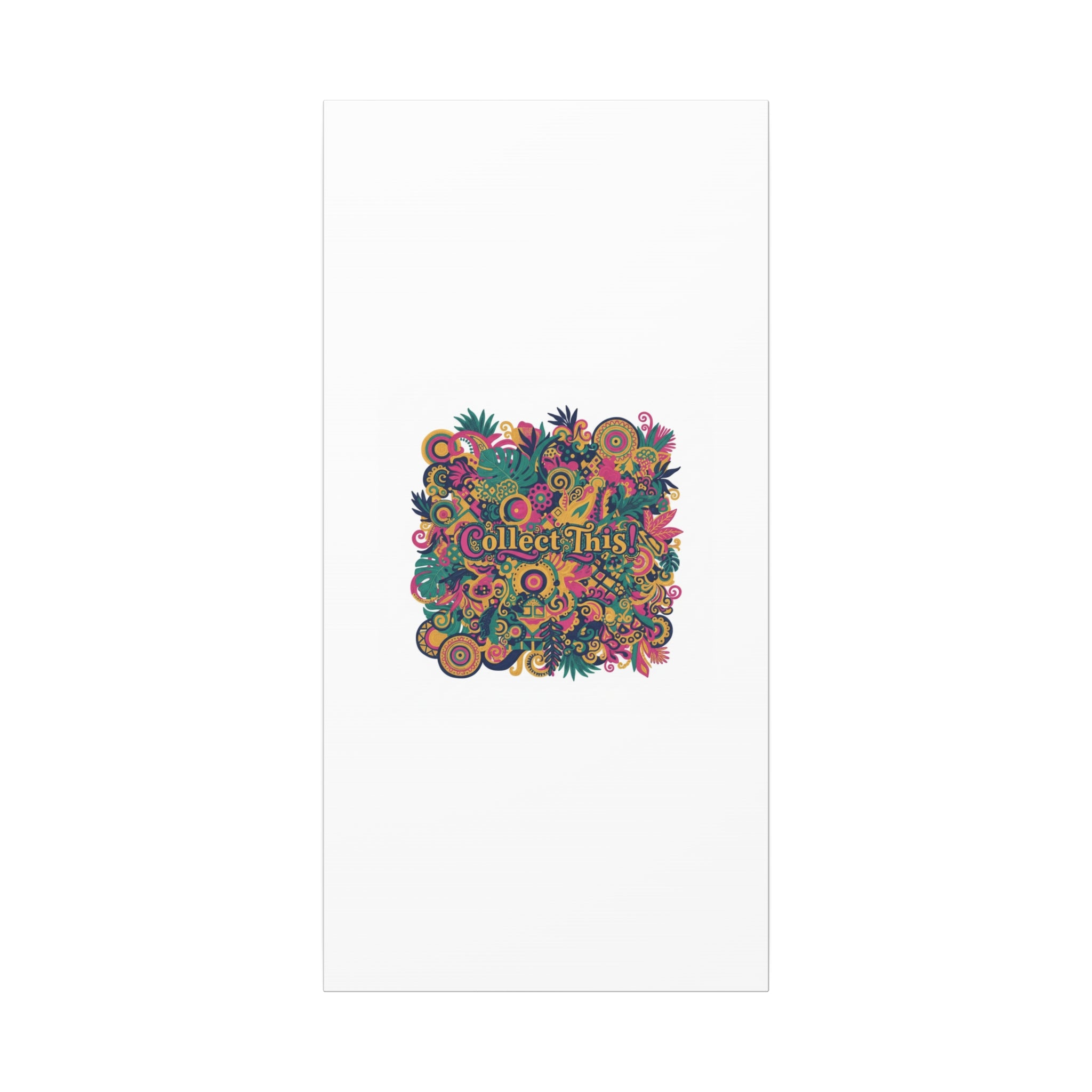 Collect This! Maximalist Floral Collage Canvas | Bold Boho Pattern, Colorful Ornament