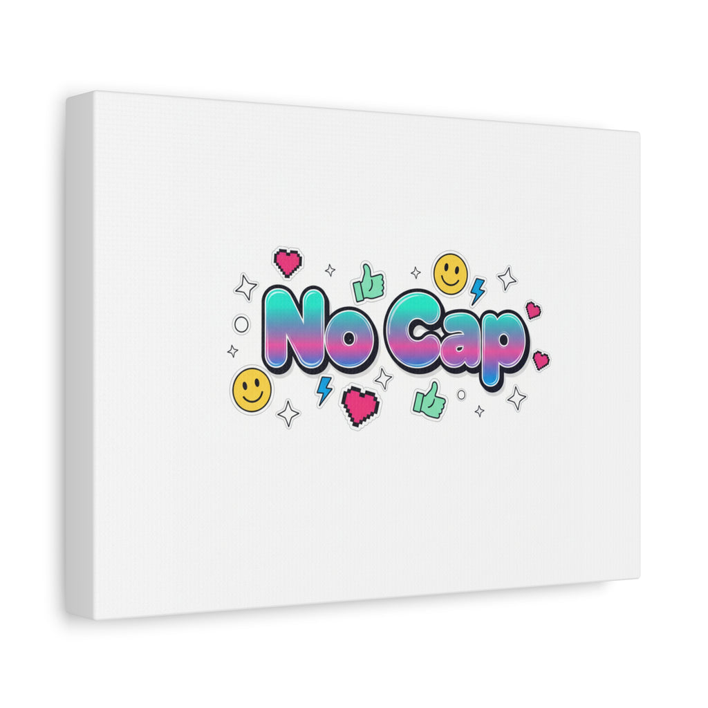 No Cap Canvas | Gen-Z Slang, Internet Lingo Wall Art