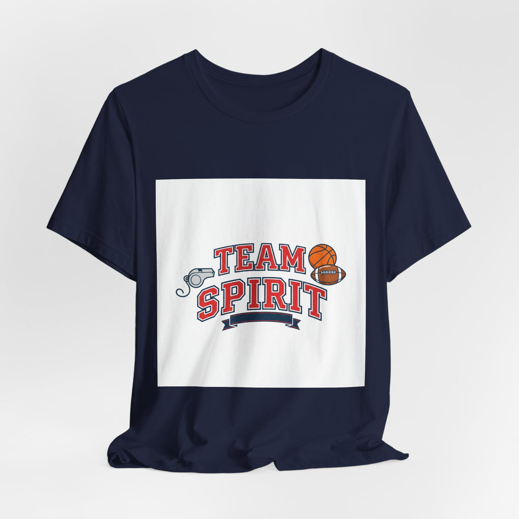 Team Spirit Varsity Letter Tee | collegiate athletic block font
