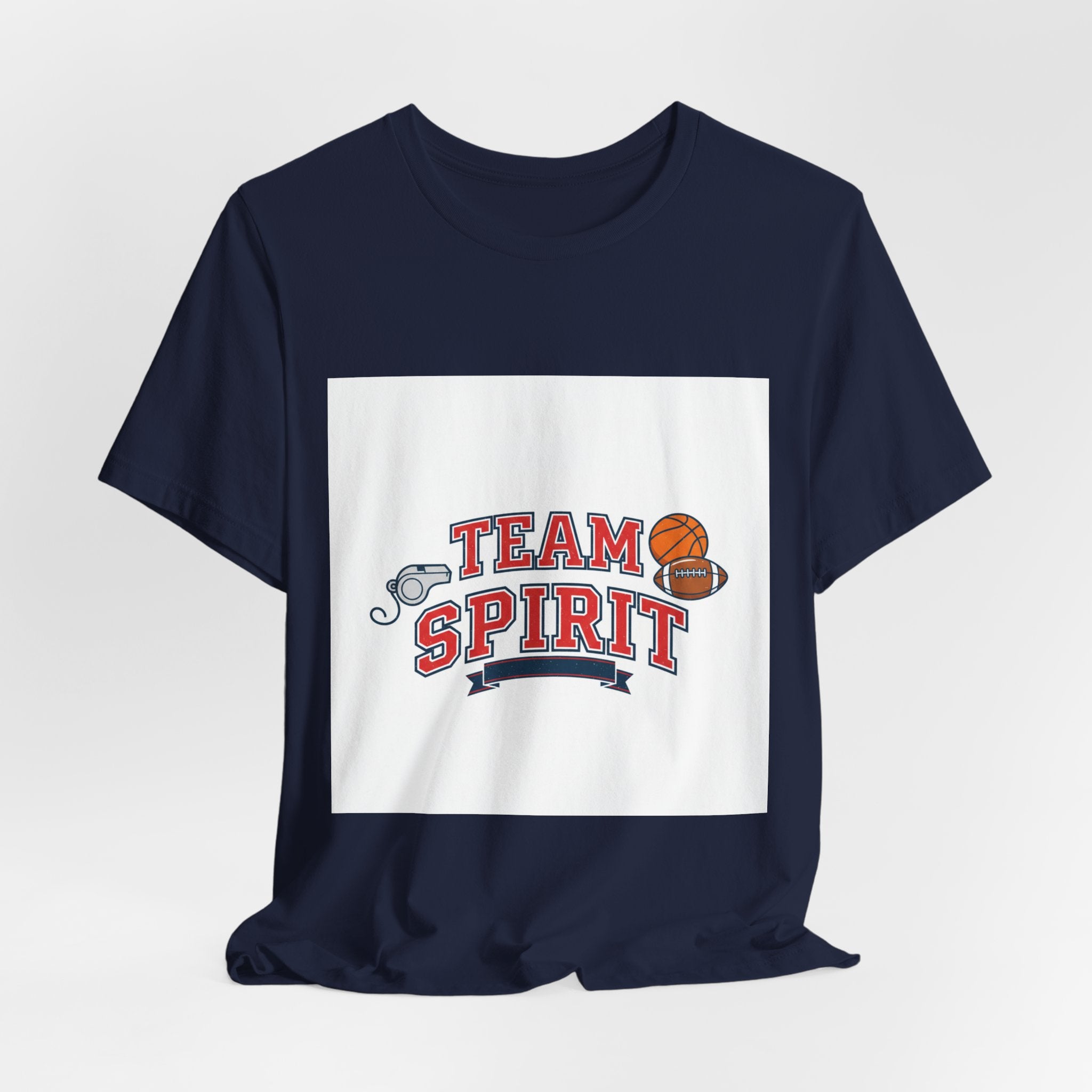 Team Spirit Varsity Letter Tee | collegiate athletic block font