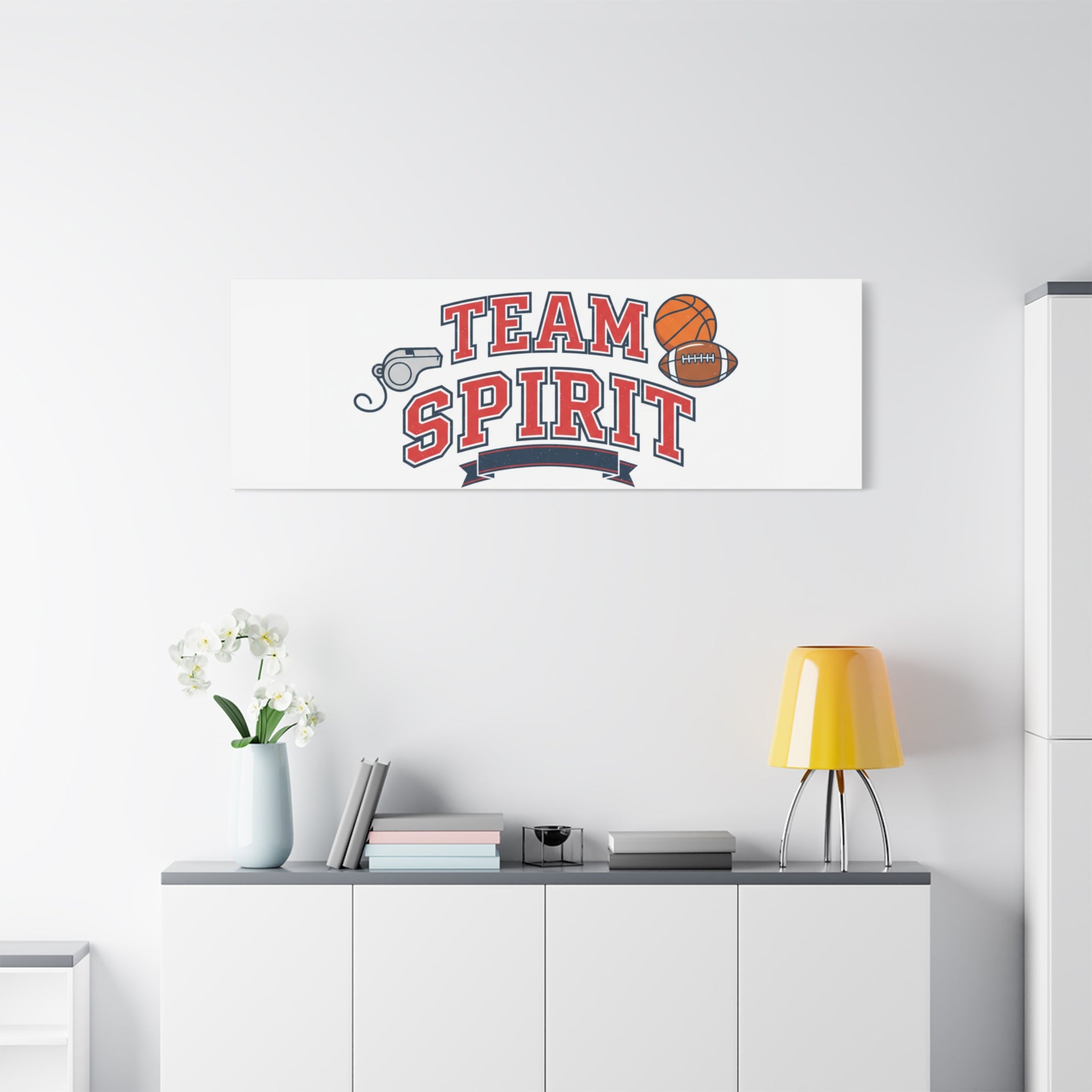 Team Spirit varsity crest Canvas