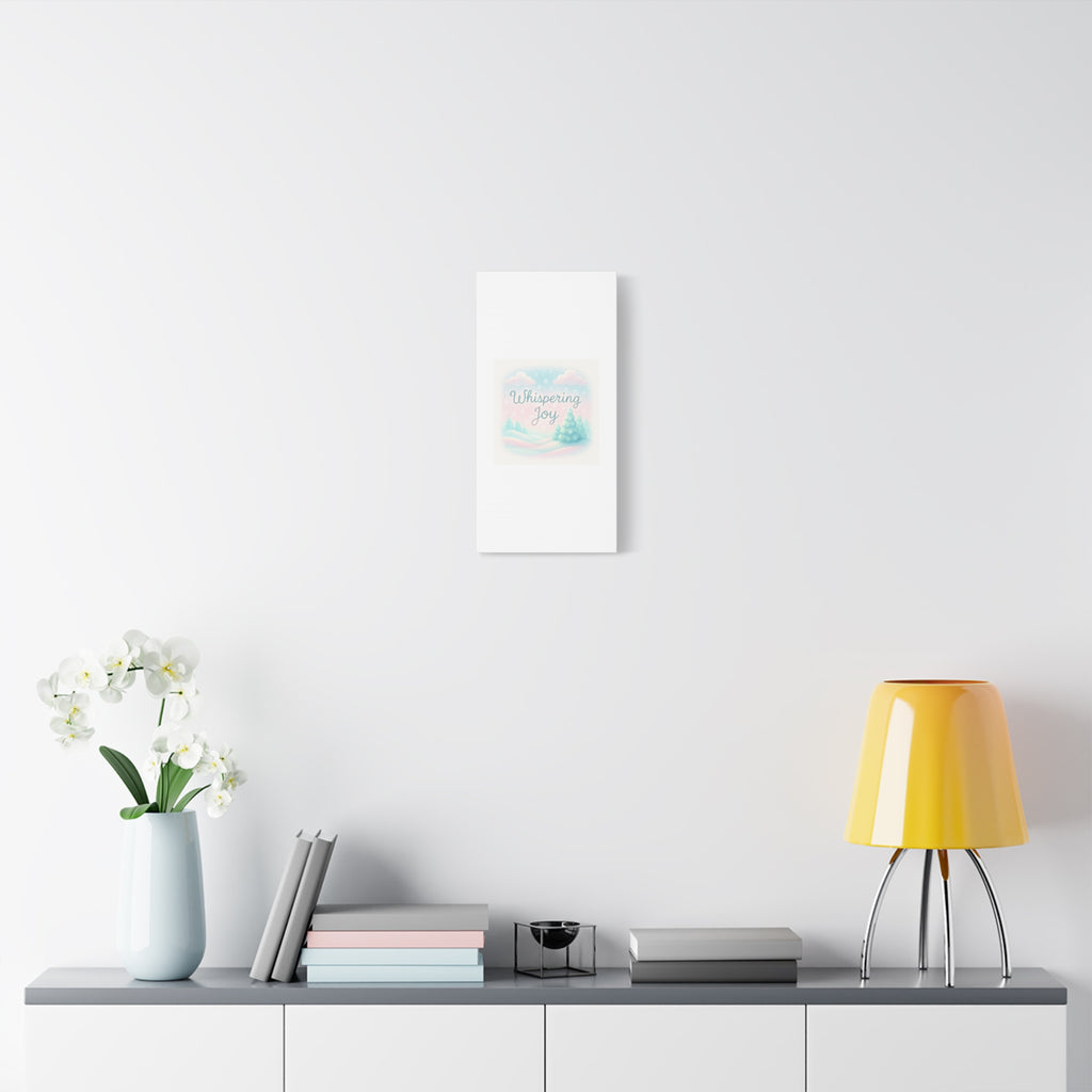 Canvas Wall Art — "Whispering Joy" Pastel Winter Landscape