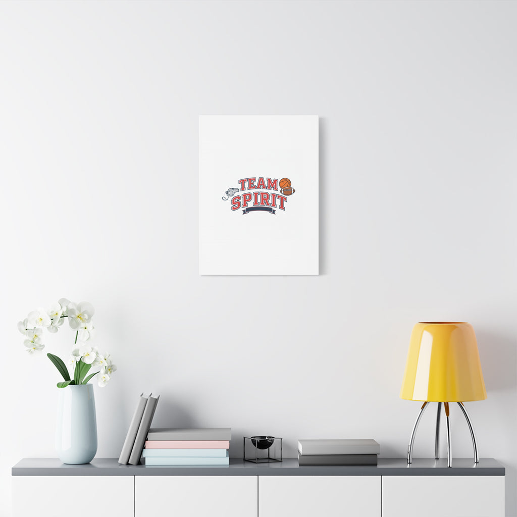 Team Spirit varsity crest Canvas