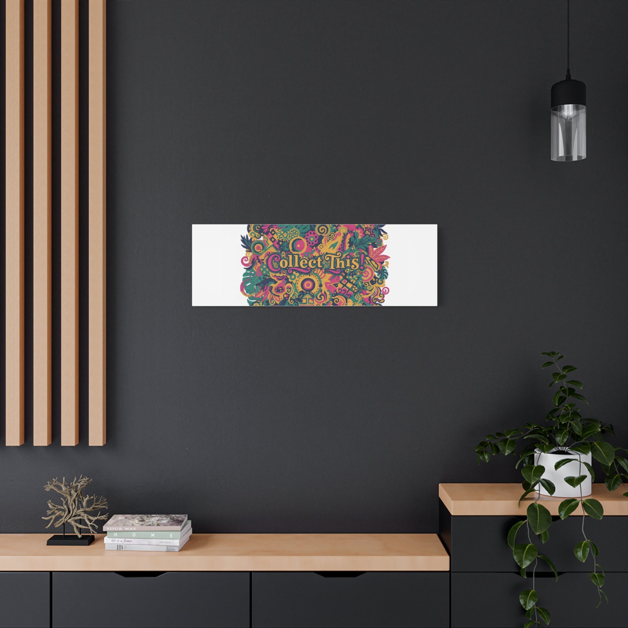 Collect This! Maximalist Floral Collage Canvas | Bold Boho Pattern, Colorful Ornament