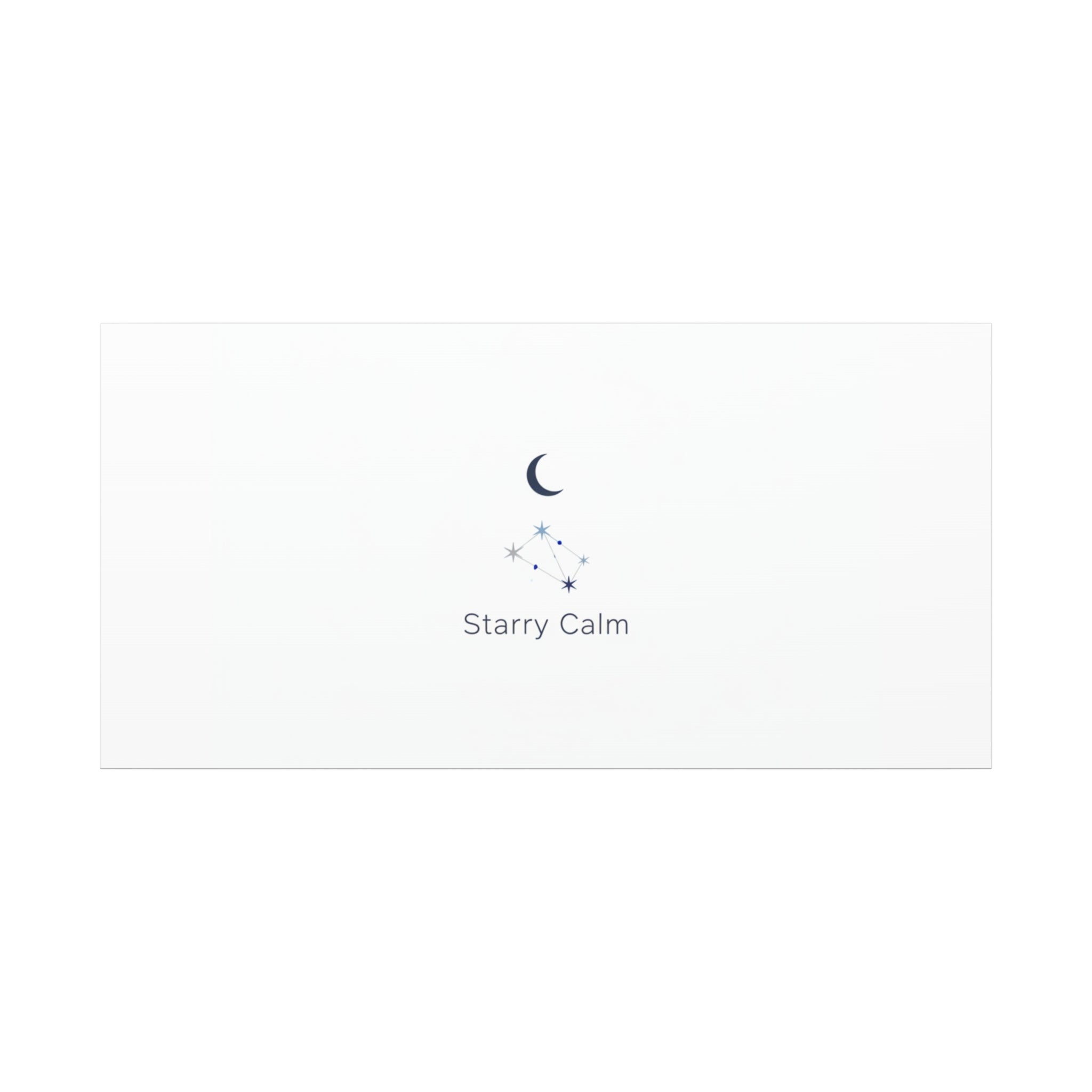 Starry Calm Moon & Constellation Canvas, minimal astrology art print