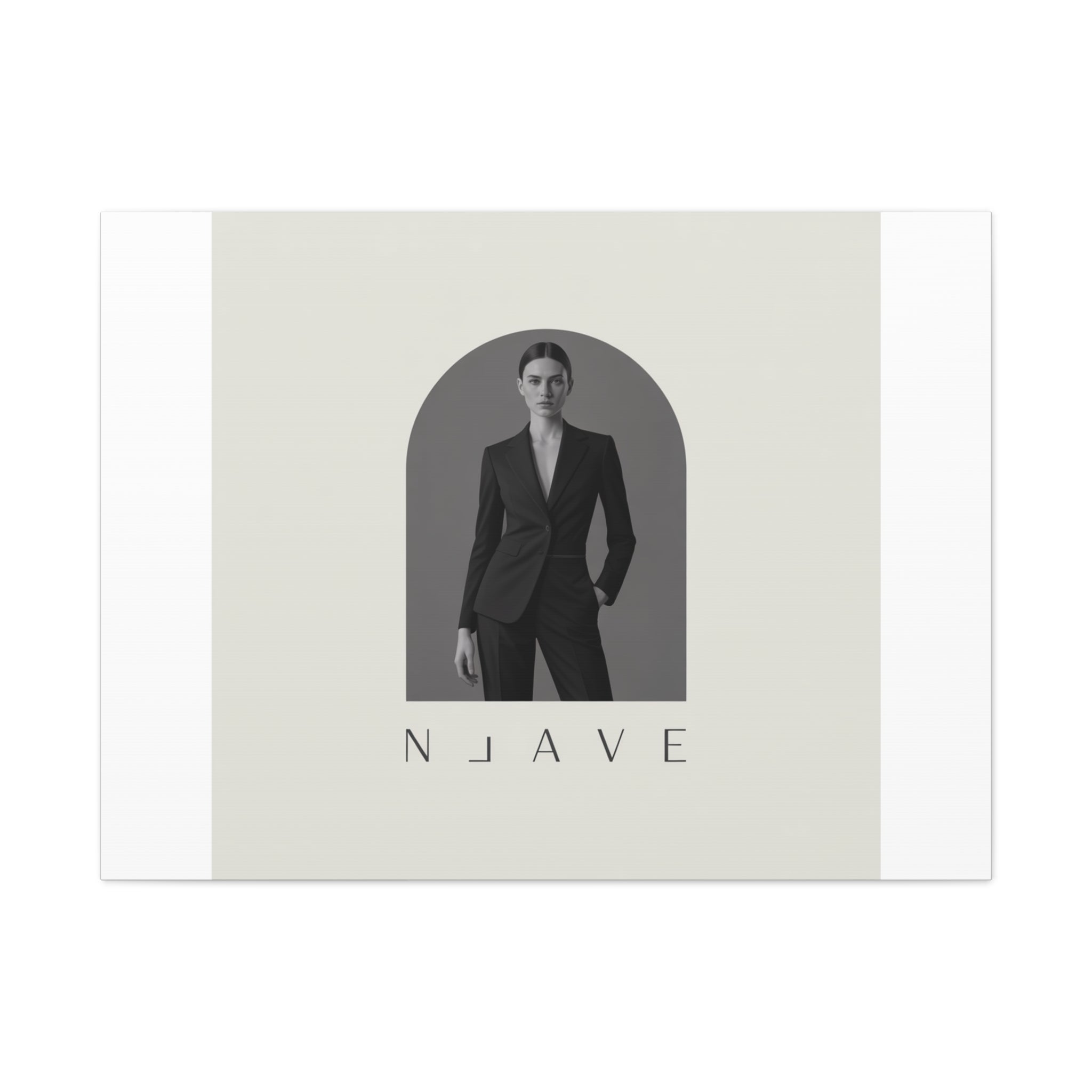 Monochrome Minimal Fashion Print, Canvas