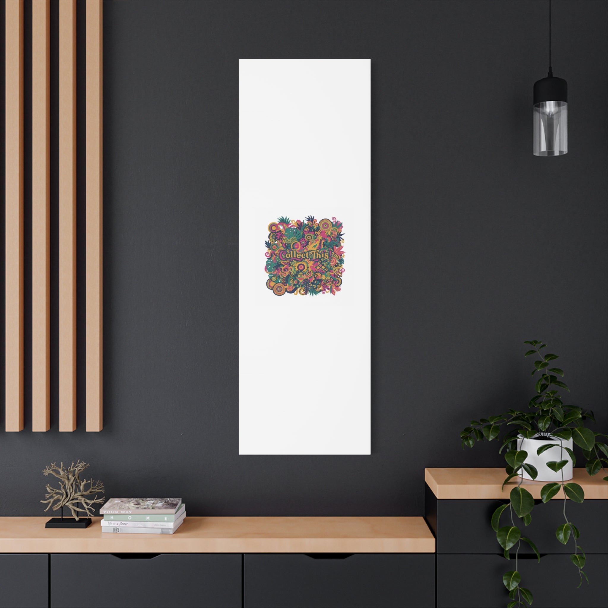 Collect This! Maximalist Floral Collage Canvas | Bold Boho Pattern, Colorful Ornament
