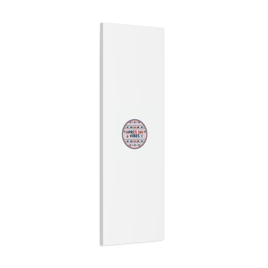 Après Ski Vibes Canvas, Fair Isle Ski Lodge Wall Art | Mountain Chalet Decor