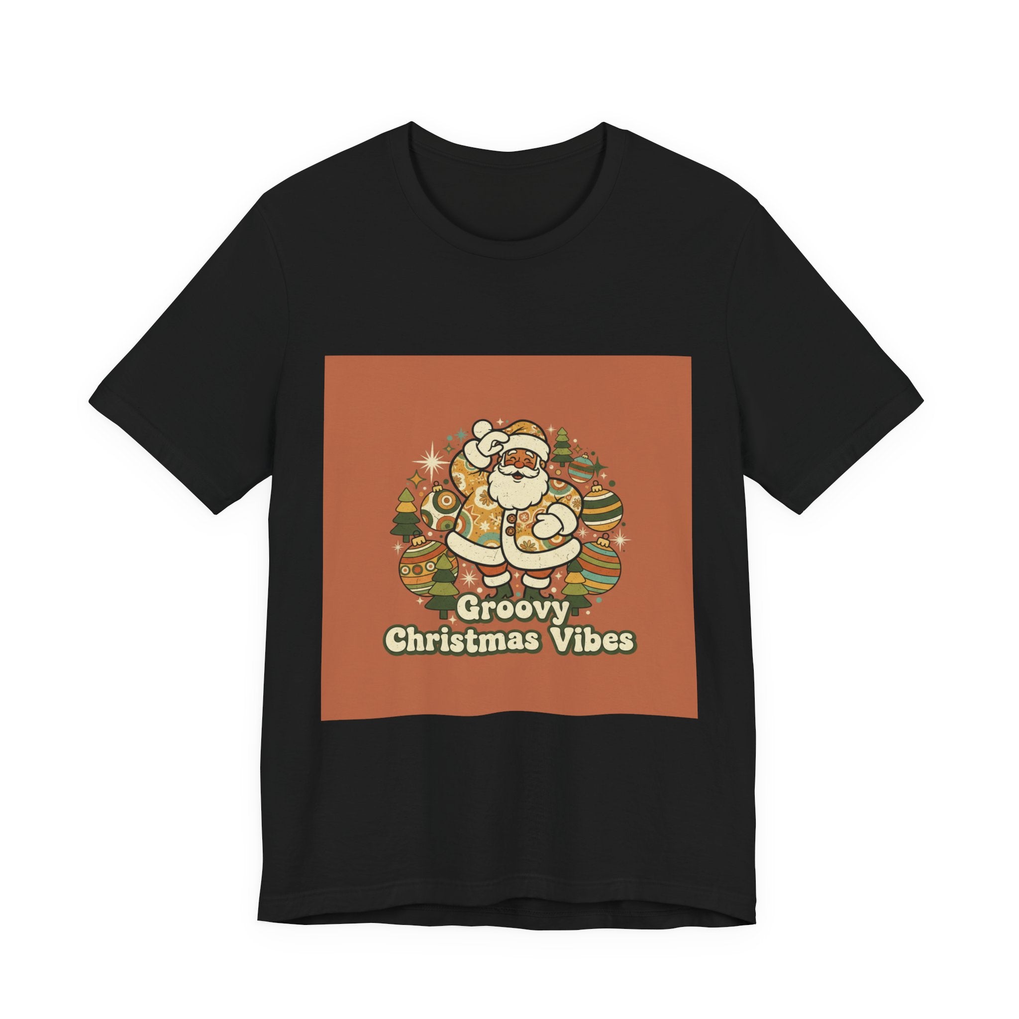 Groovy Christmas Vibes Tee | 1970s Retro Christmas, Vintage Holiday Shirt