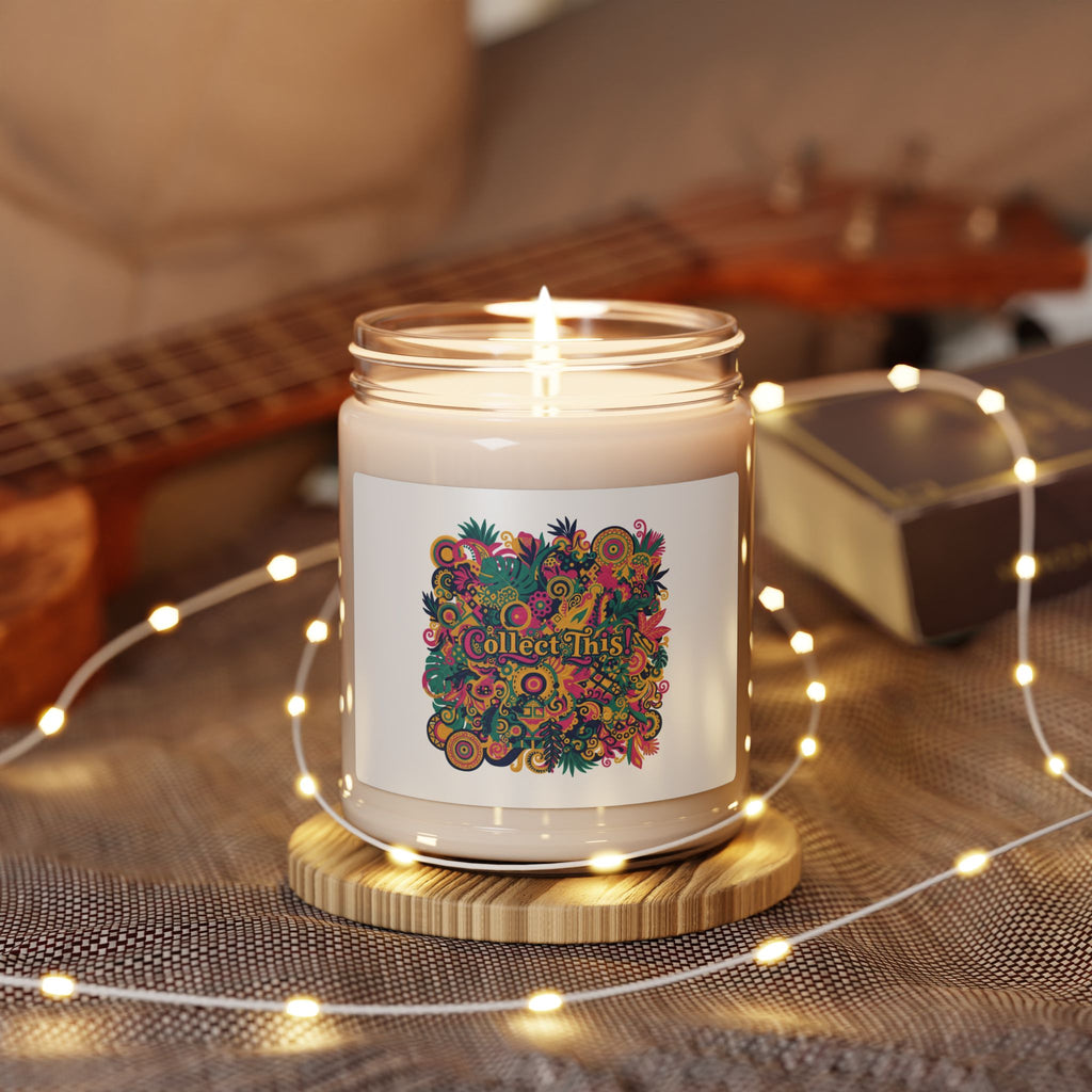 Maximalist Floral Collage Candle, Soy Jar Candle | Bold Pattern Party