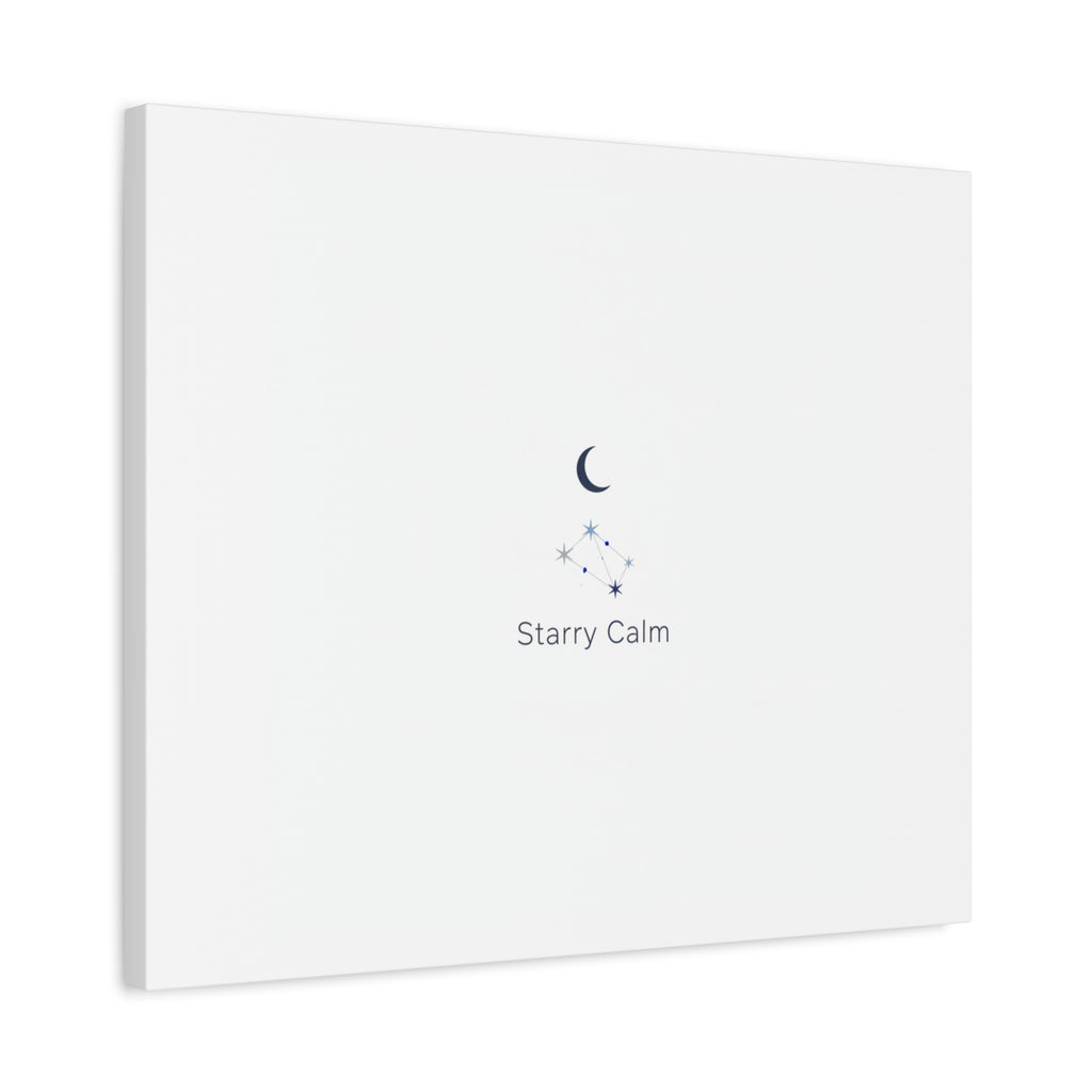 Starry Calm Moon & Constellation Canvas, minimal astrology art print