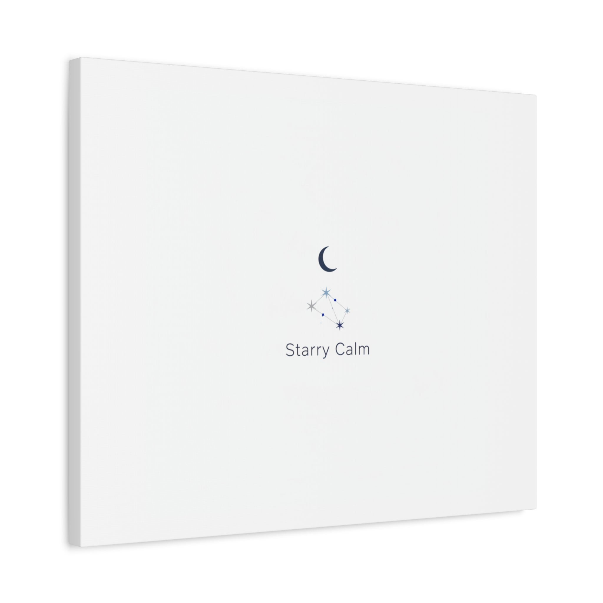 Starry Calm Moon & Constellation Canvas, minimal astrology art print