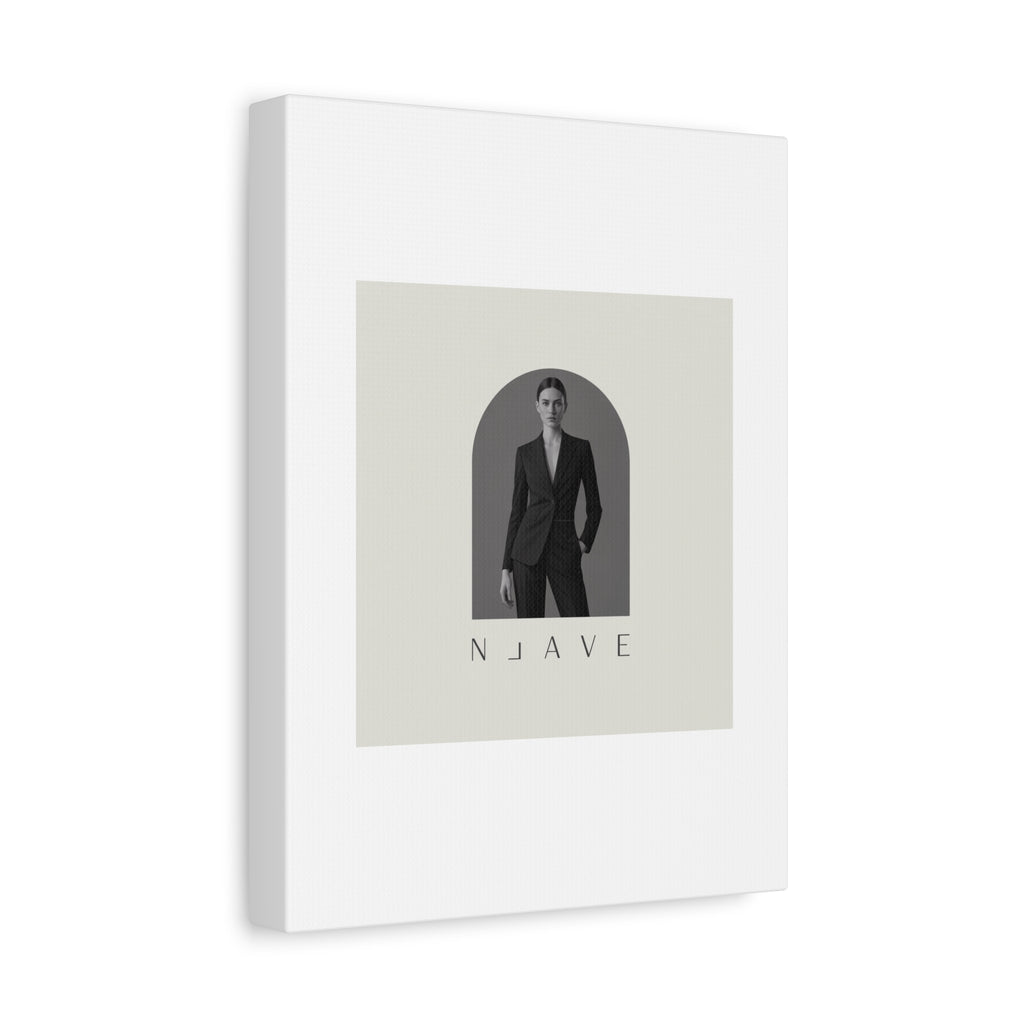 Monochrome Minimal Fashion Print, Canvas