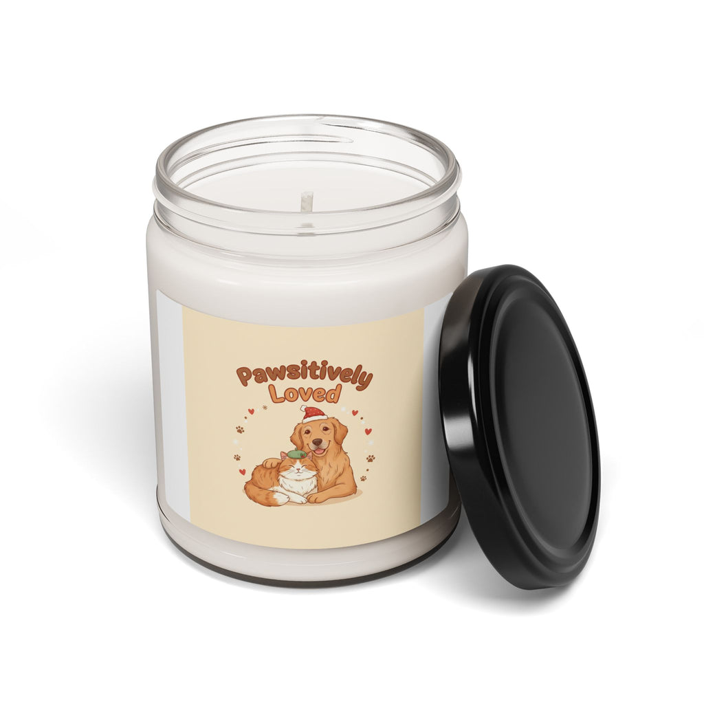 Pawsitively Loved Candle | Scented Soy Candle, Senior Pet Love, Paw Prints