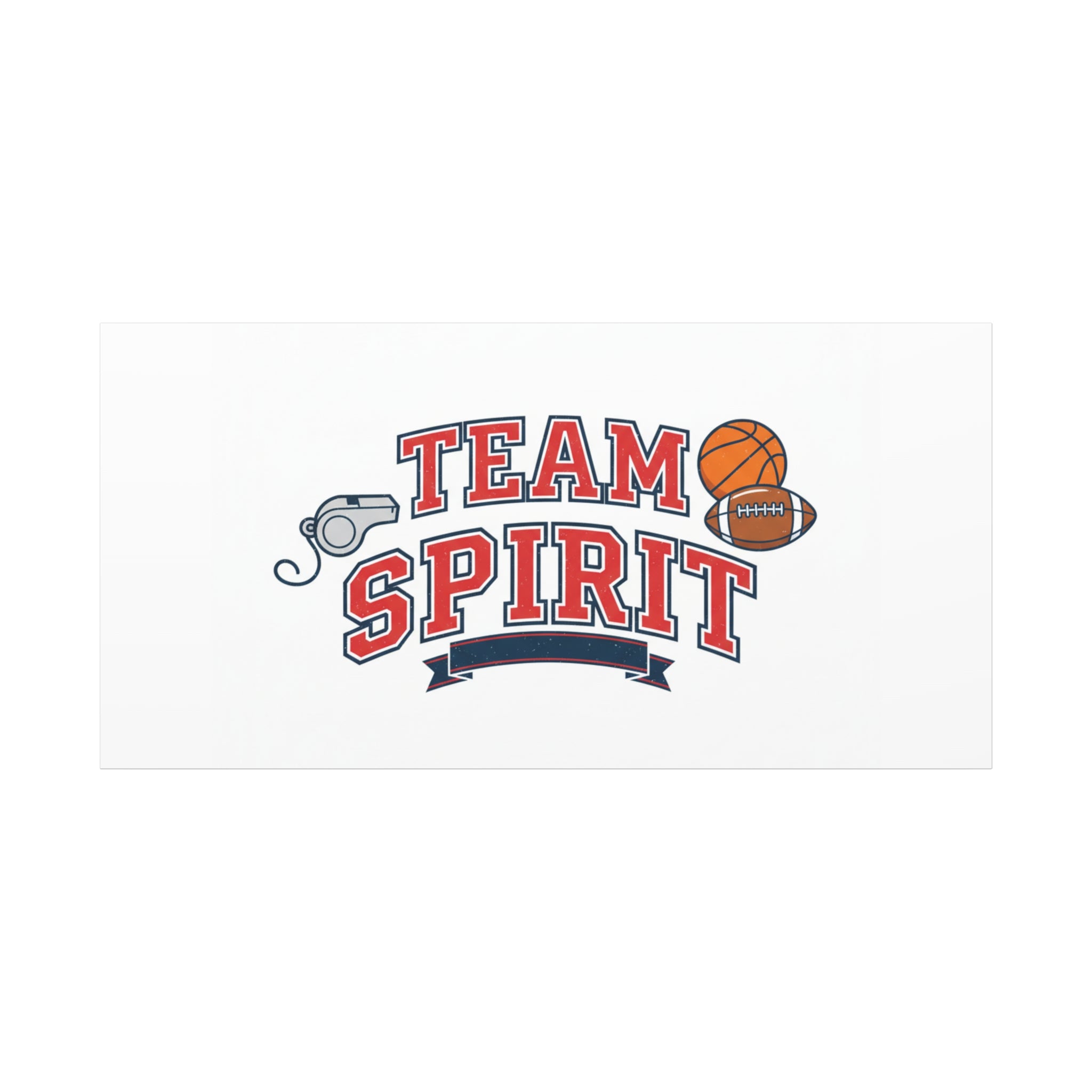 Team Spirit varsity crest Canvas