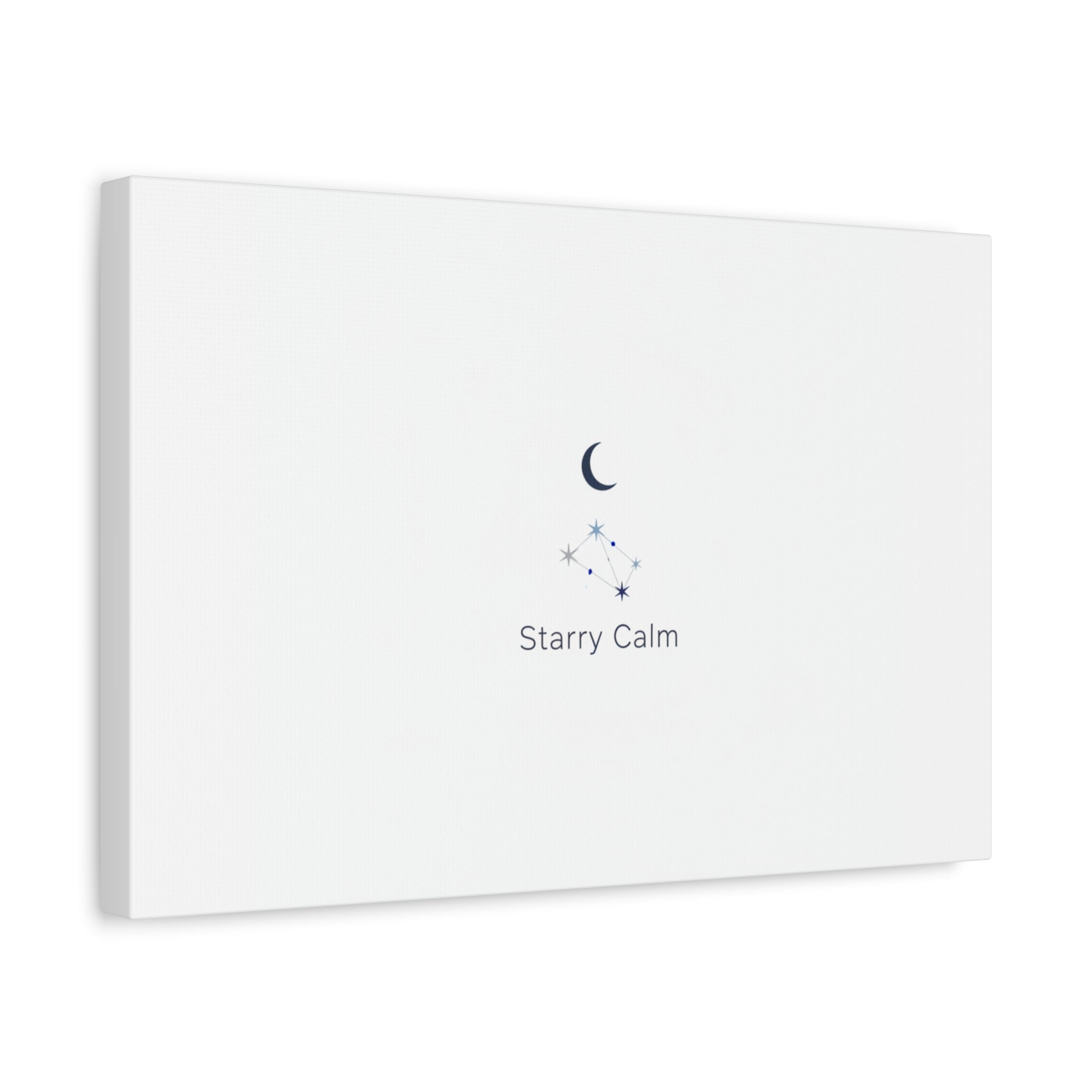 Starry Calm Moon & Constellation Canvas, minimal astrology art print