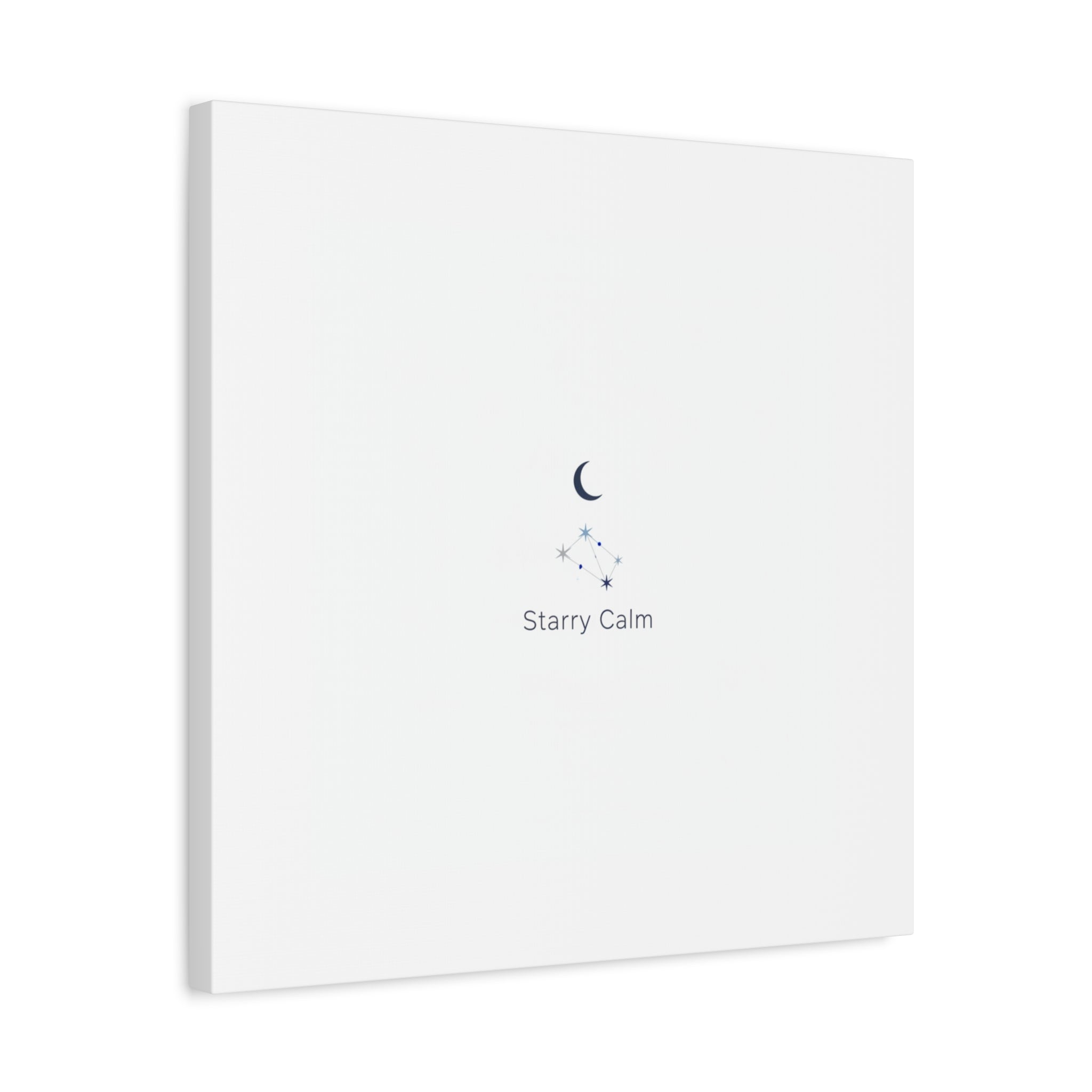 Starry Calm Moon & Constellation Canvas, minimal astrology art print