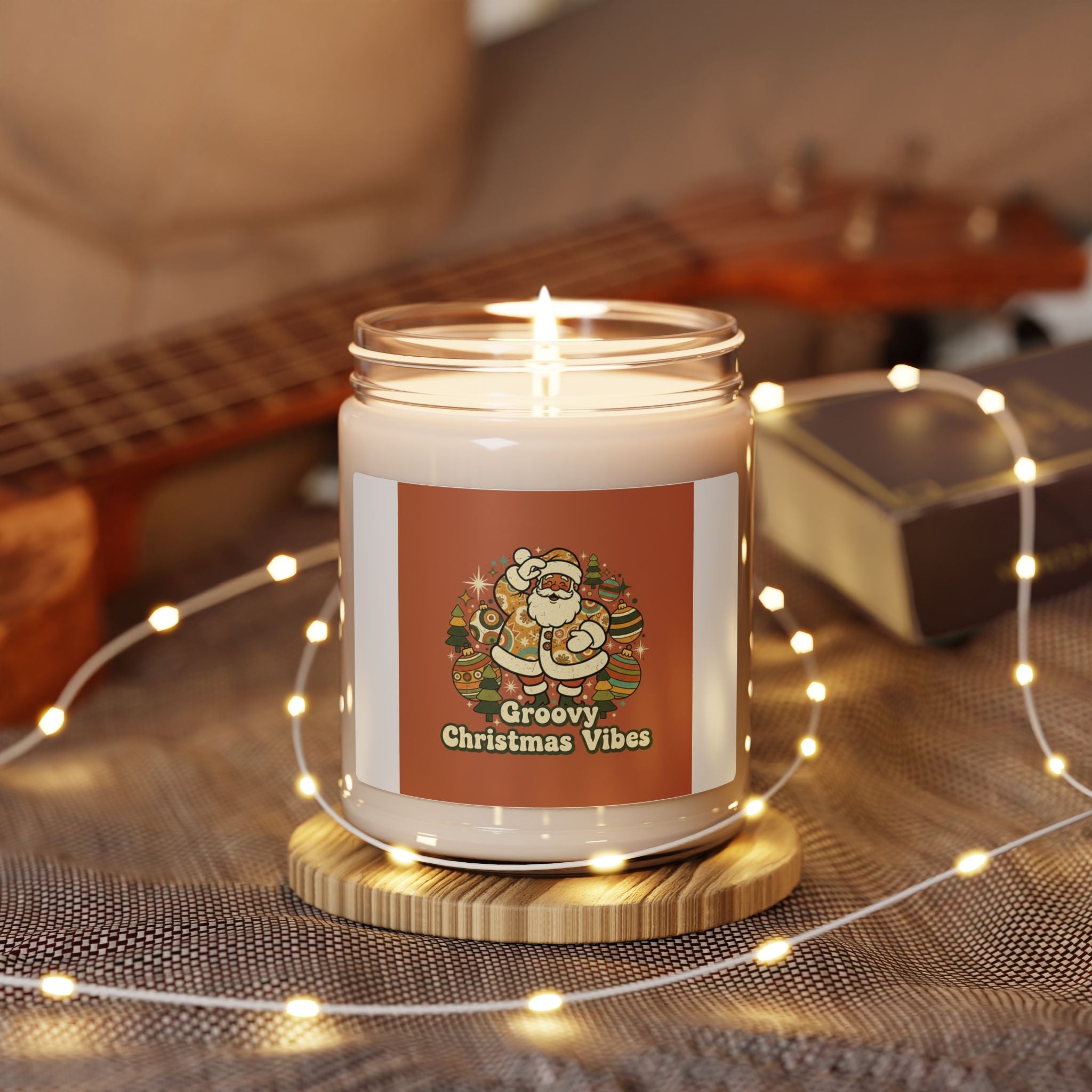 Groovy Christmas Vibes Candle | 1970s Retro Christmas, Vintage Holiday Scented Soy Candle