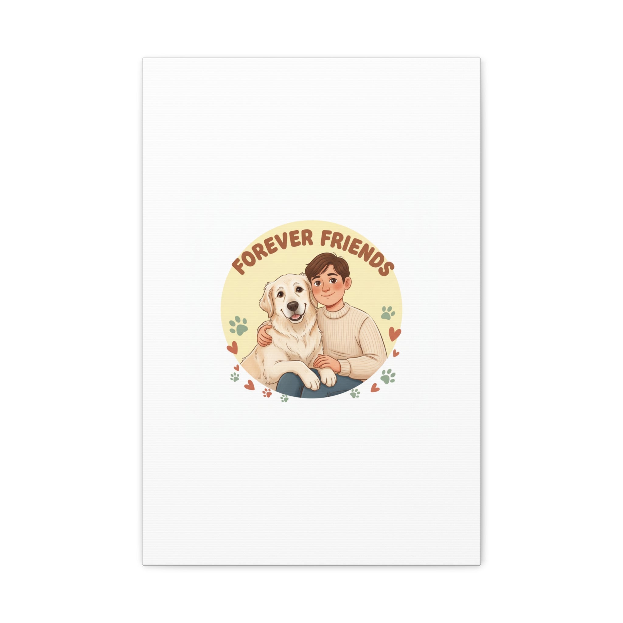 Forever Friends Dog Wall Art, Pet Canvas, Senior Dog Print | Pet-Centric Holiday