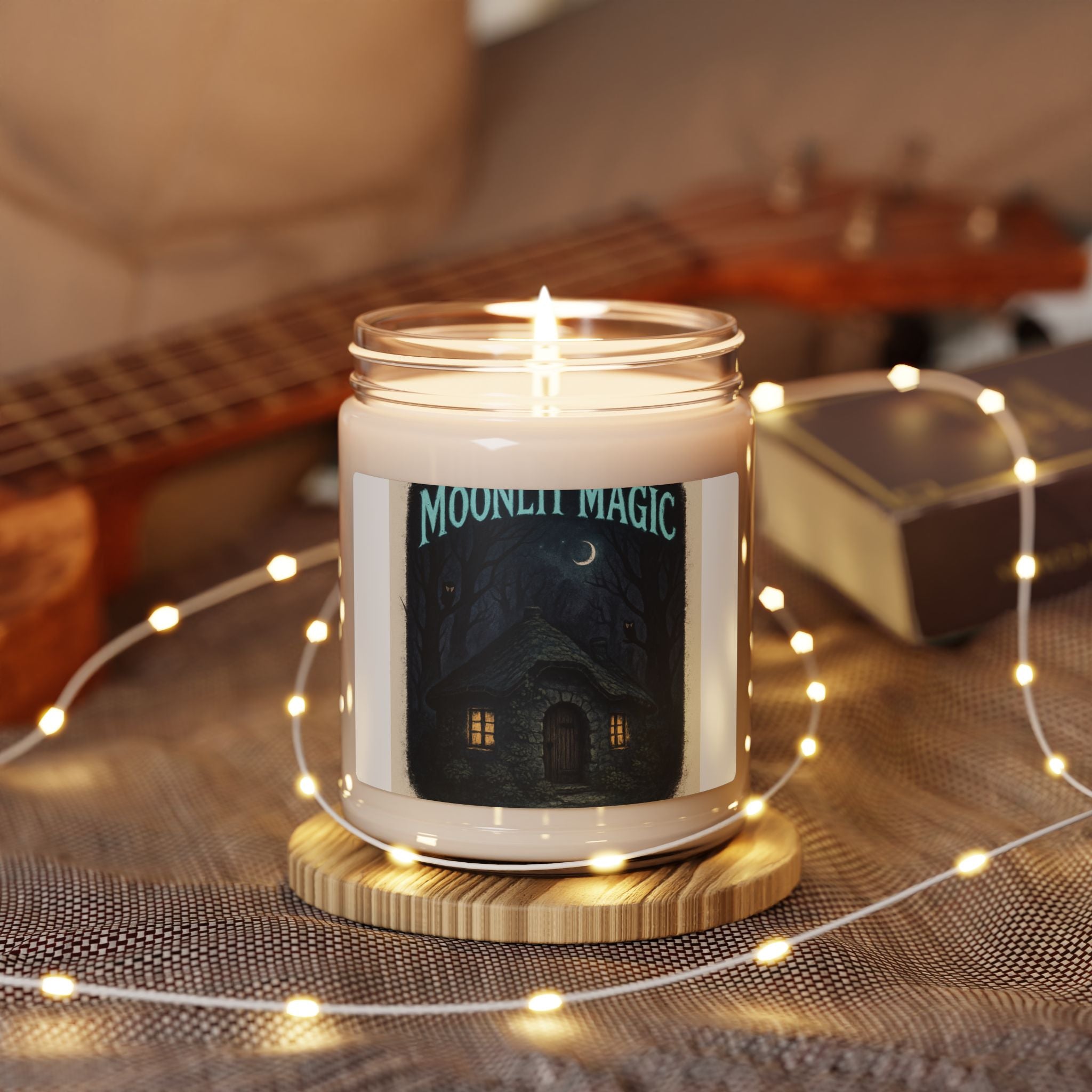 Moonlit Magic Scented Soy Candle — 9oz Cozy Cottage, Forest Night Aroma