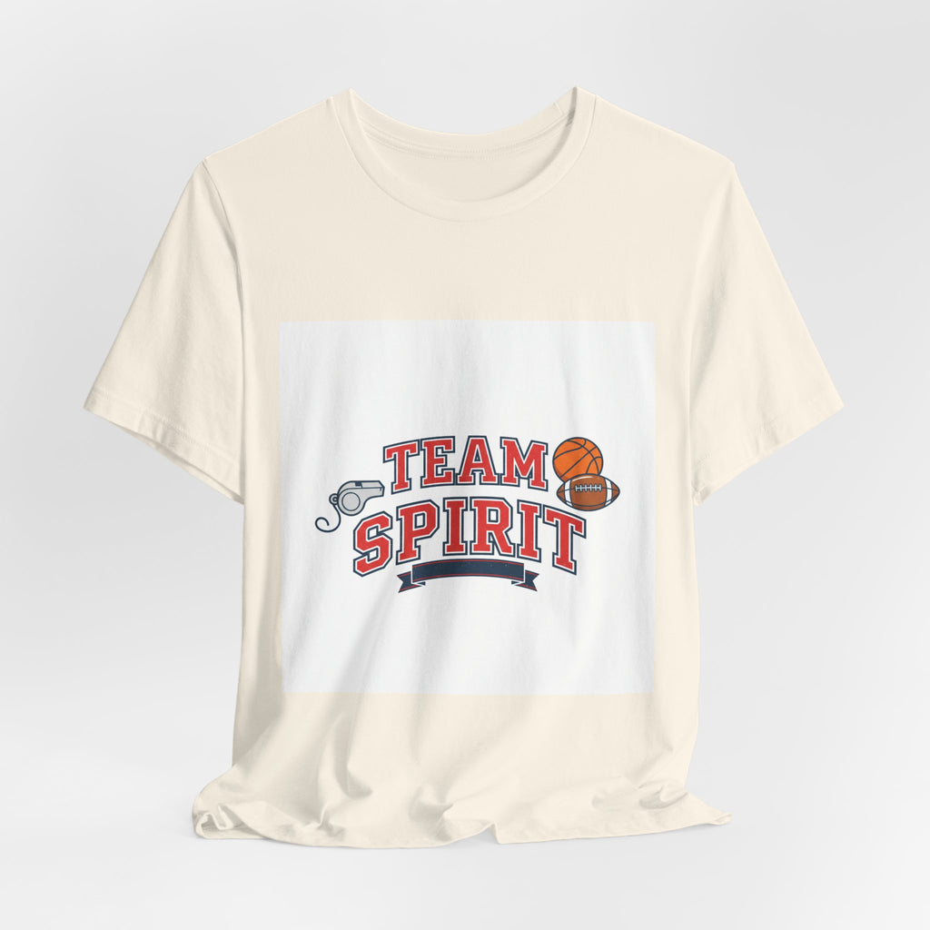 Team Spirit Varsity Letter Tee | collegiate athletic block font