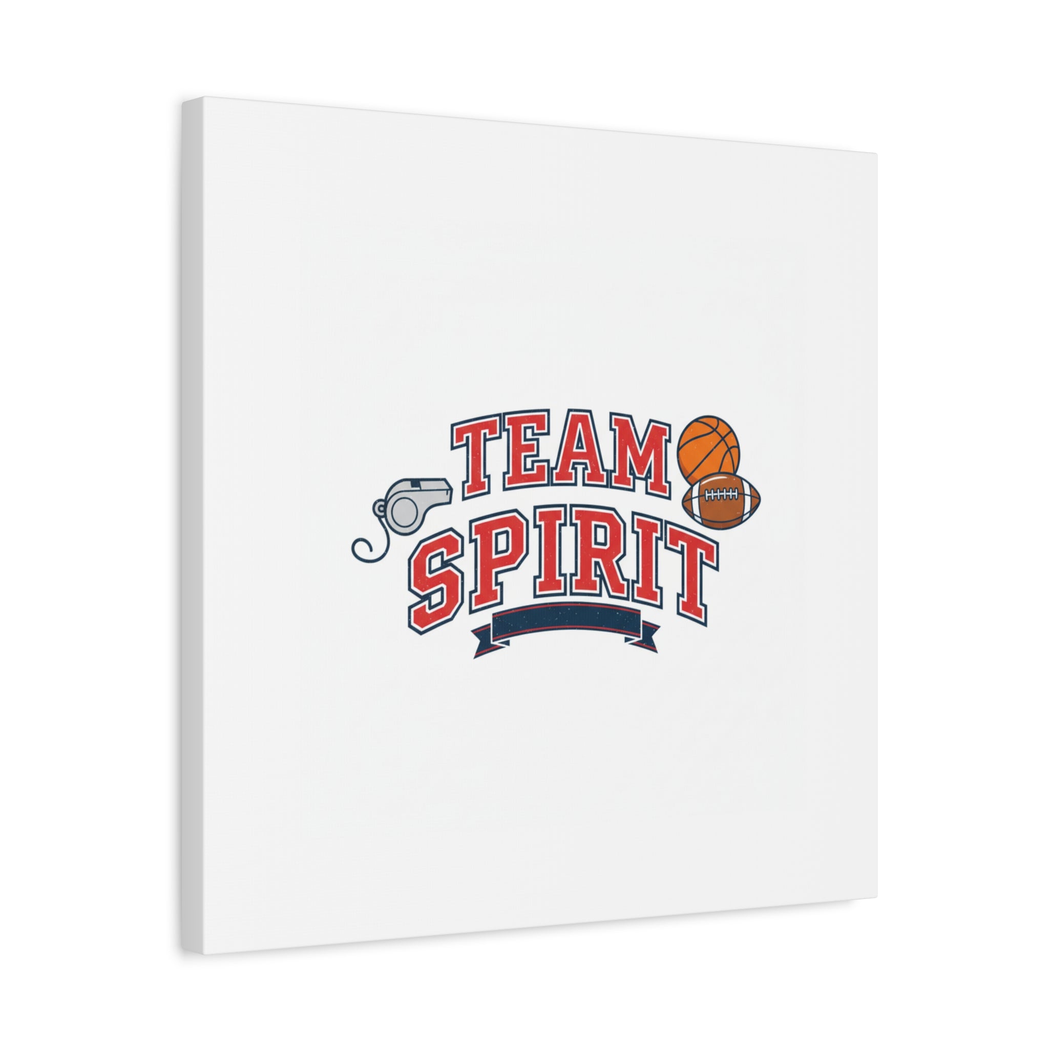 Team Spirit varsity crest Canvas