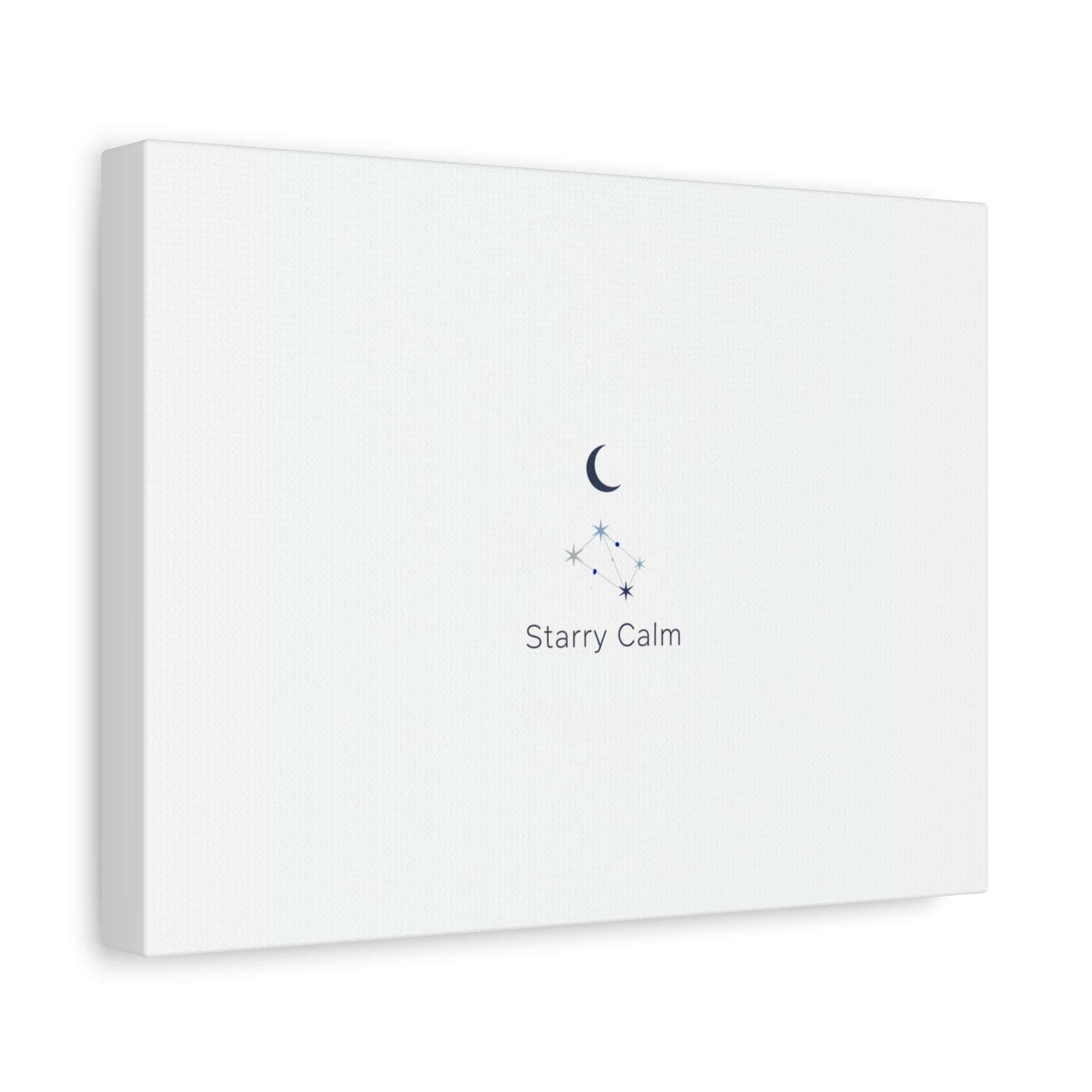 Starry Calm Moon & Constellation Canvas, minimal astrology art print