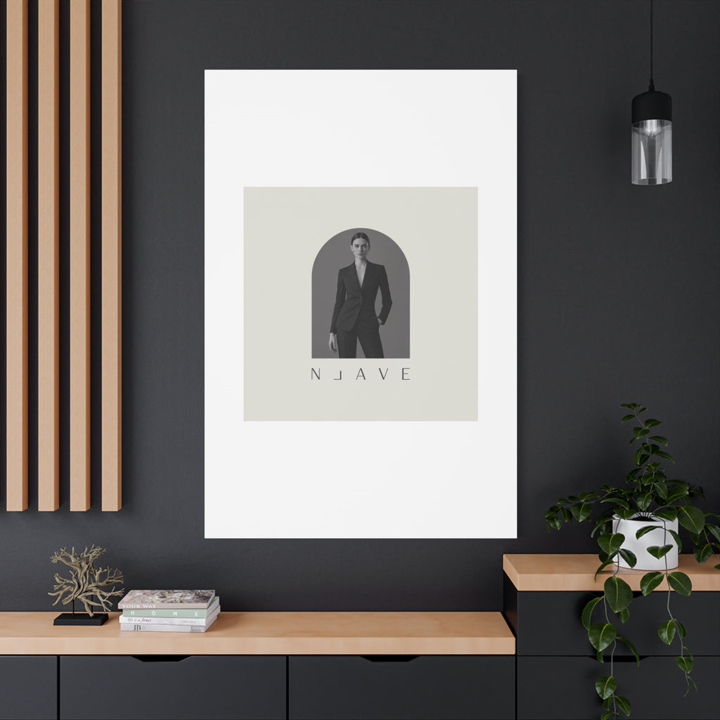 Monochrome Minimal Fashion Print, Canvas