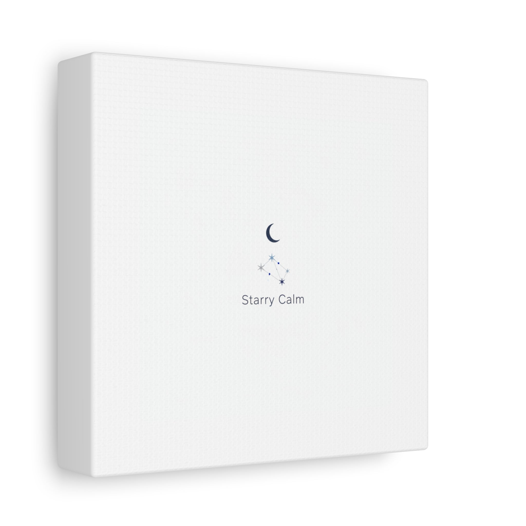 Starry Calm Moon & Constellation Canvas, minimal astrology art print