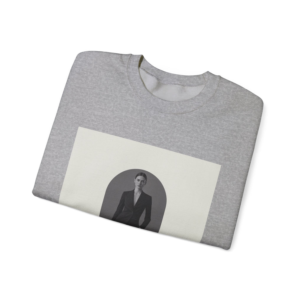 Minimal Tonal Graphic Sweatshirt | monochrome outfit, tonal loungewear