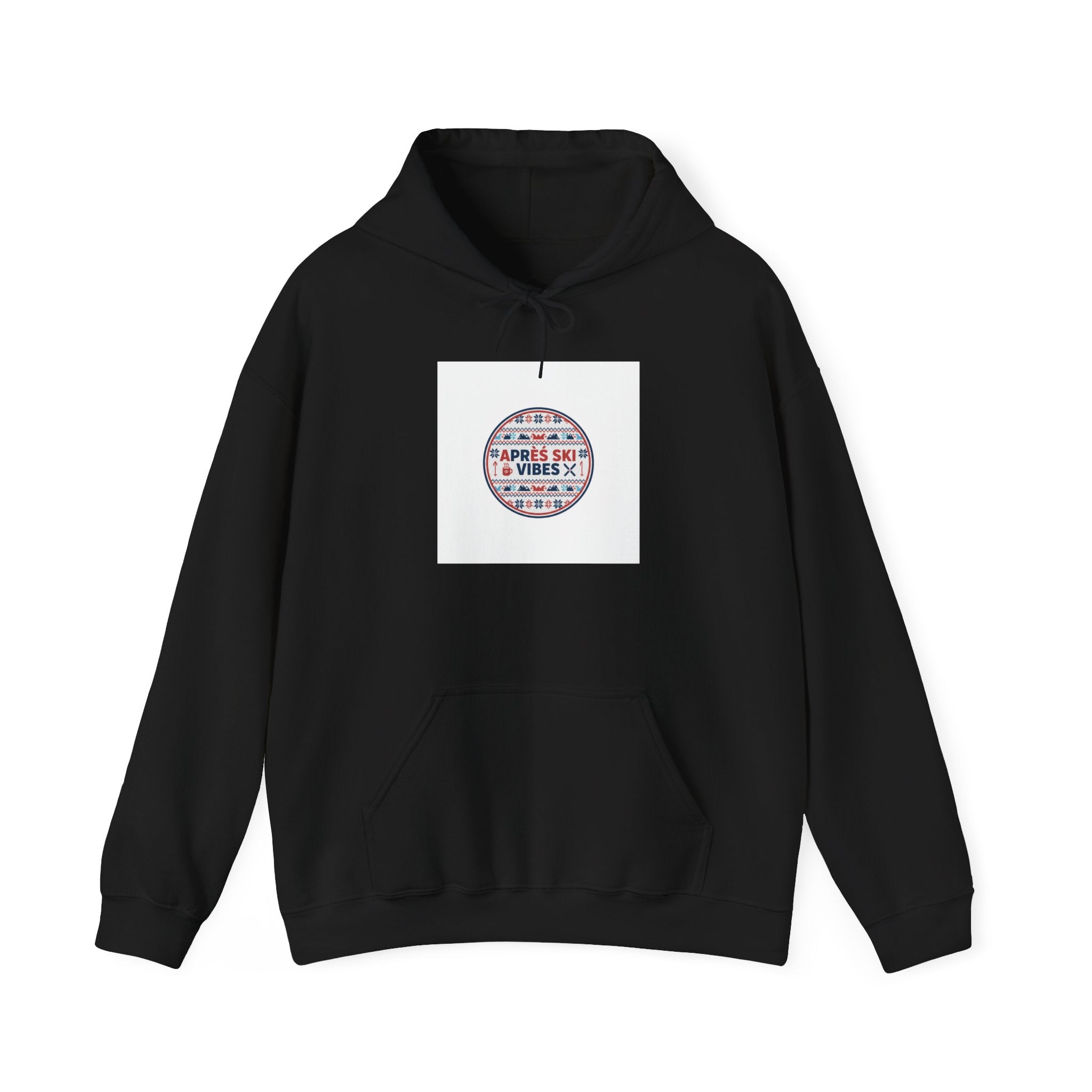 Après Ski Vibes badge Hoodie | Fair Isle ski-club graphic
