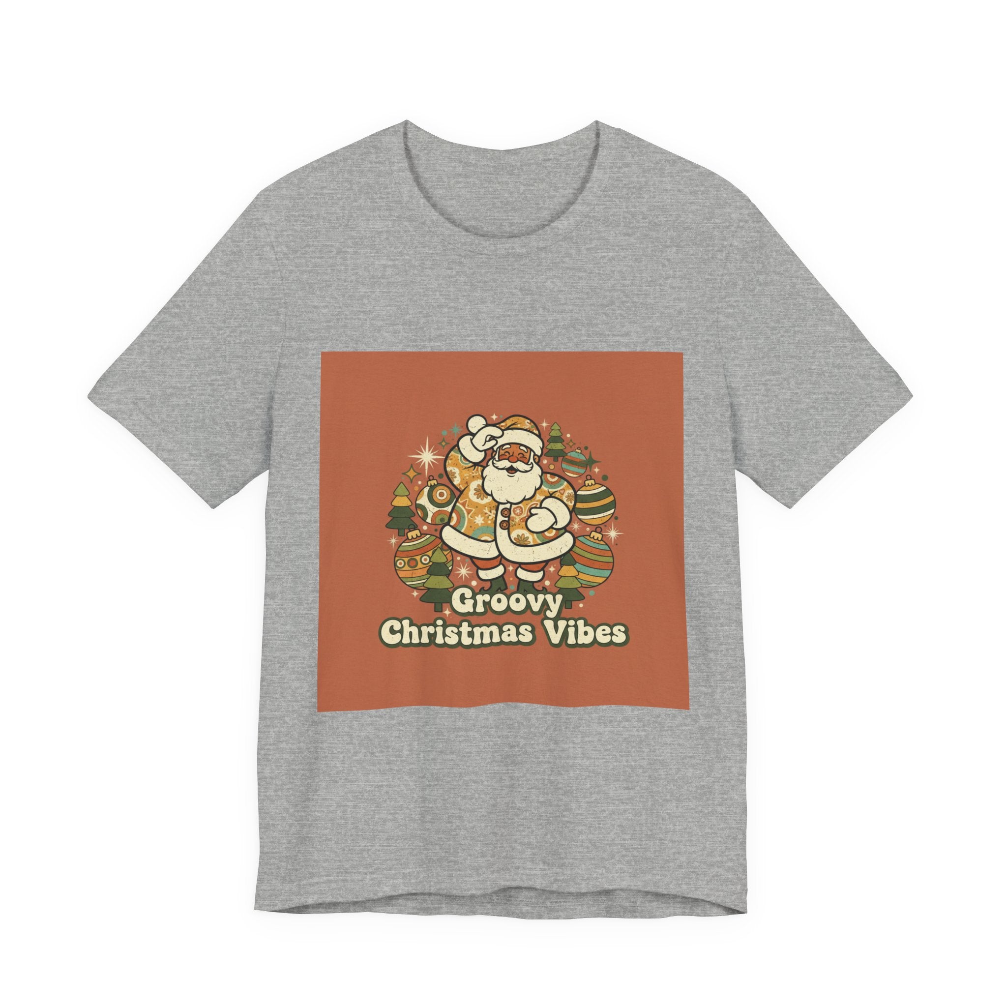 Groovy Christmas Vibes Tee | 1970s Retro Christmas, Vintage Holiday Shirt