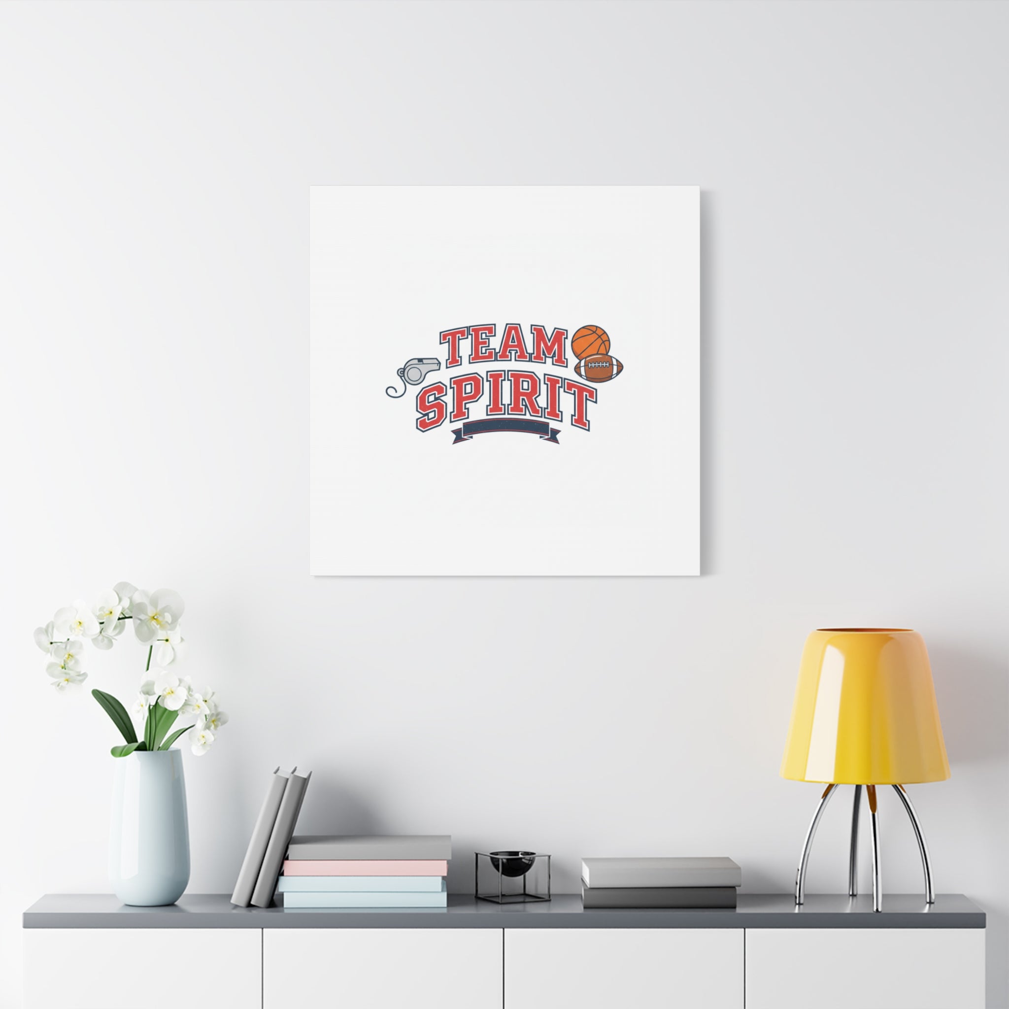 Team Spirit varsity crest Canvas