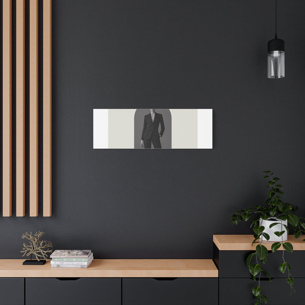 Monochrome Minimal Fashion Print, Canvas
