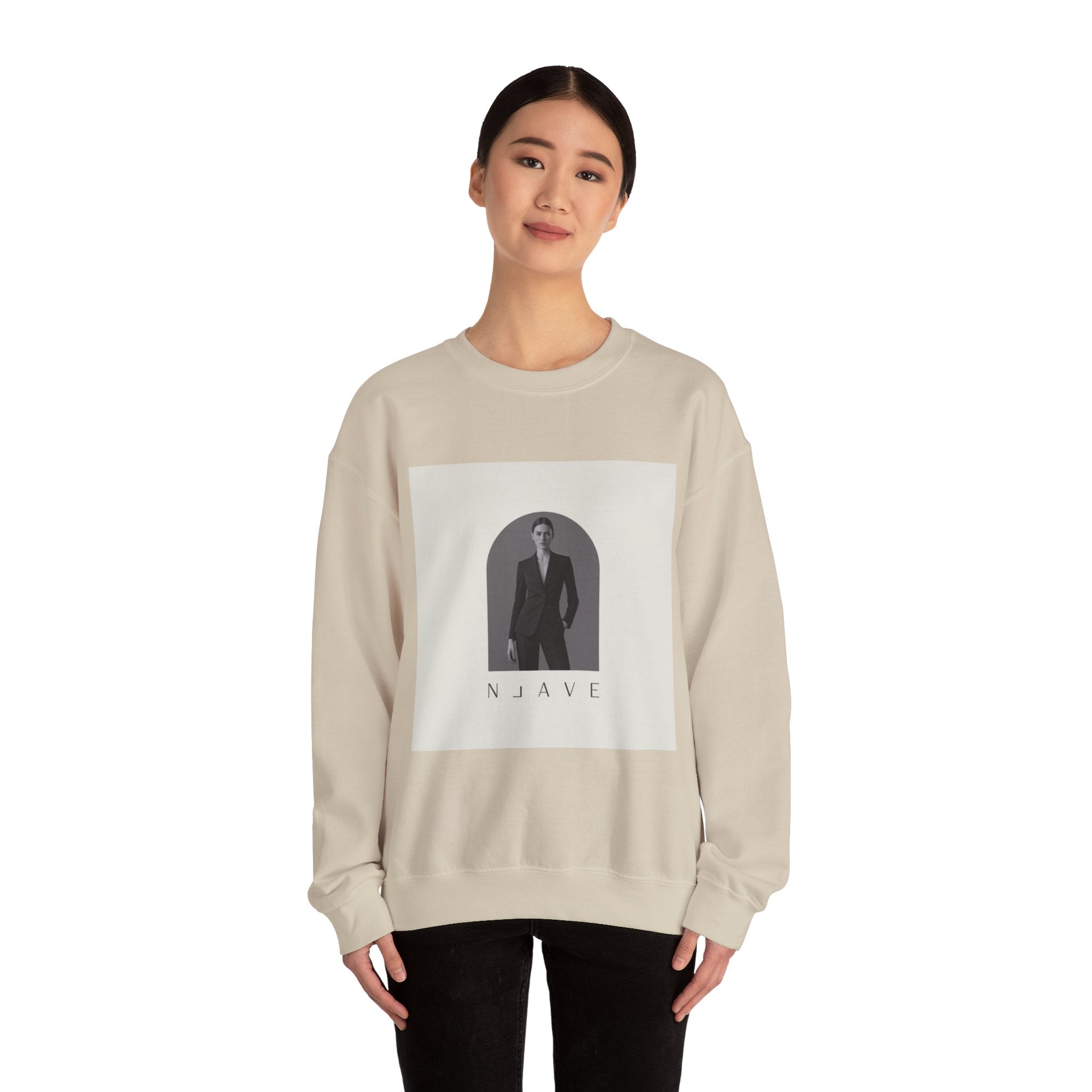 Minimal Tonal Graphic Sweatshirt | monochrome outfit, tonal loungewear