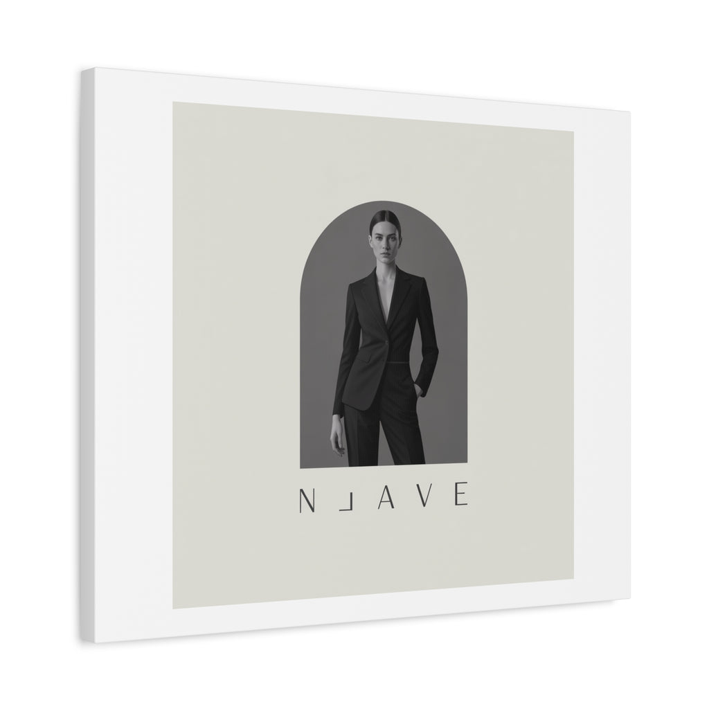Monochrome Minimal Fashion Print, Canvas