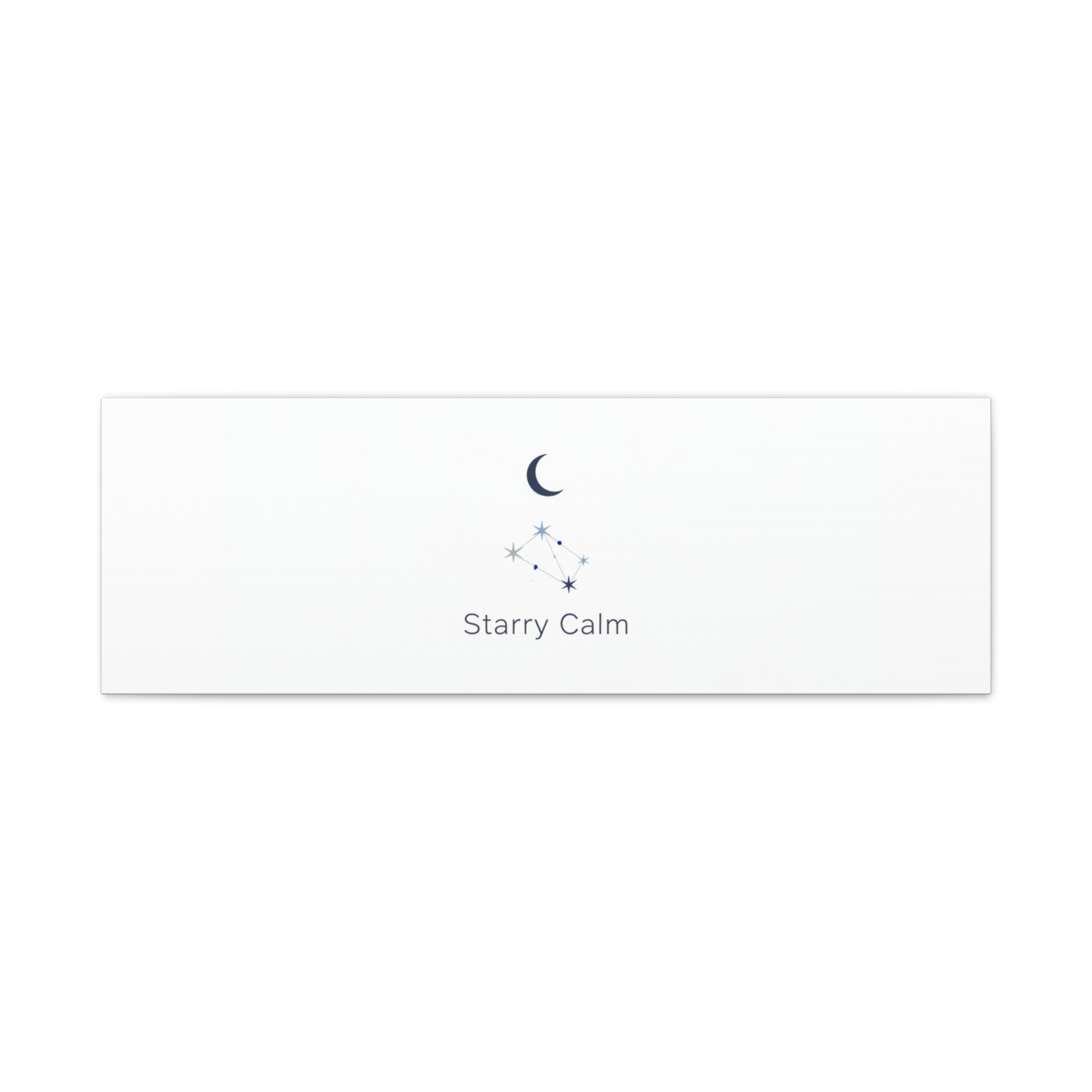 Starry Calm Moon & Constellation Canvas, minimal astrology art print