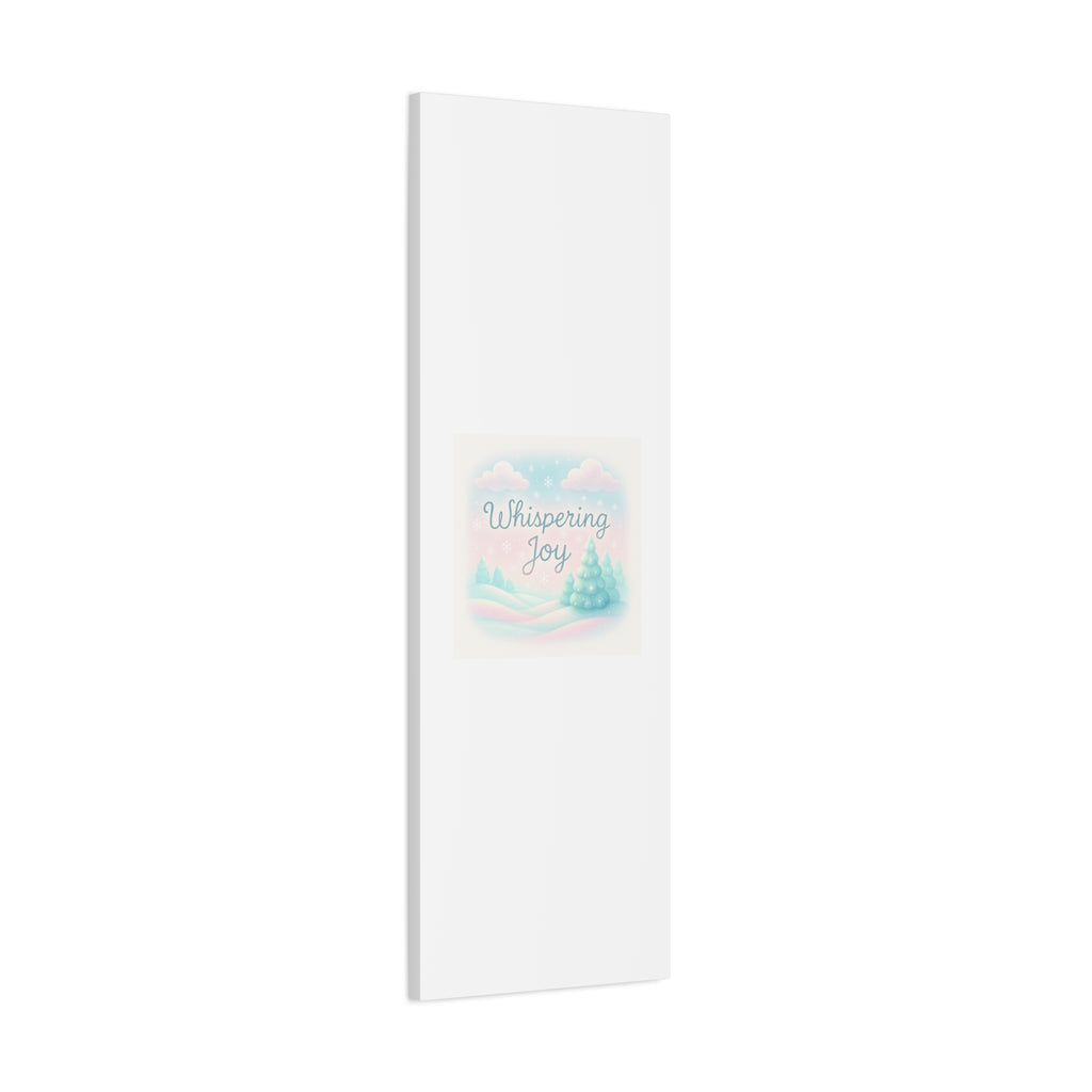 Canvas Wall Art — "Whispering Joy" Pastel Winter Landscape