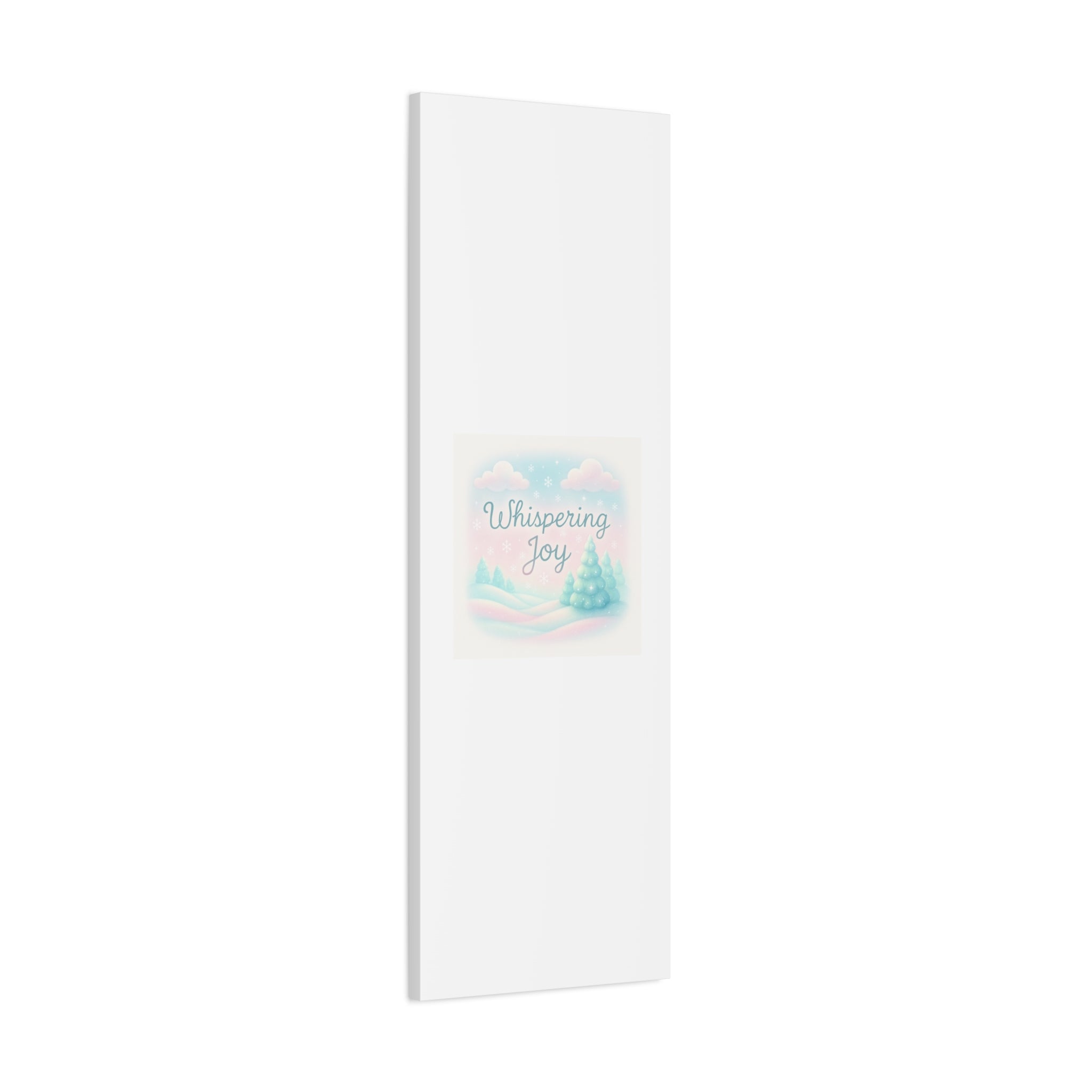 Canvas Wall Art — "Whispering Joy" Pastel Winter Landscape