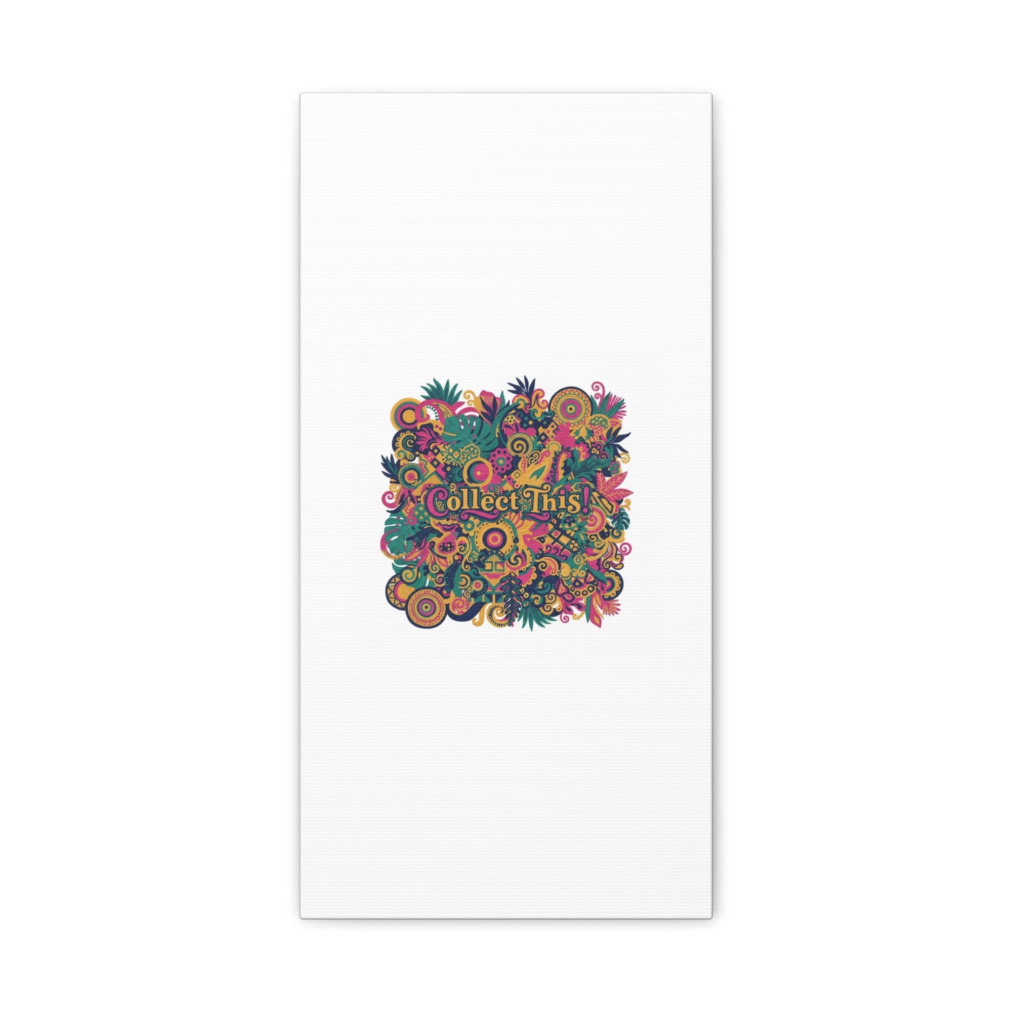 Collect This! Maximalist Floral Collage Canvas | Bold Boho Pattern, Colorful Ornament