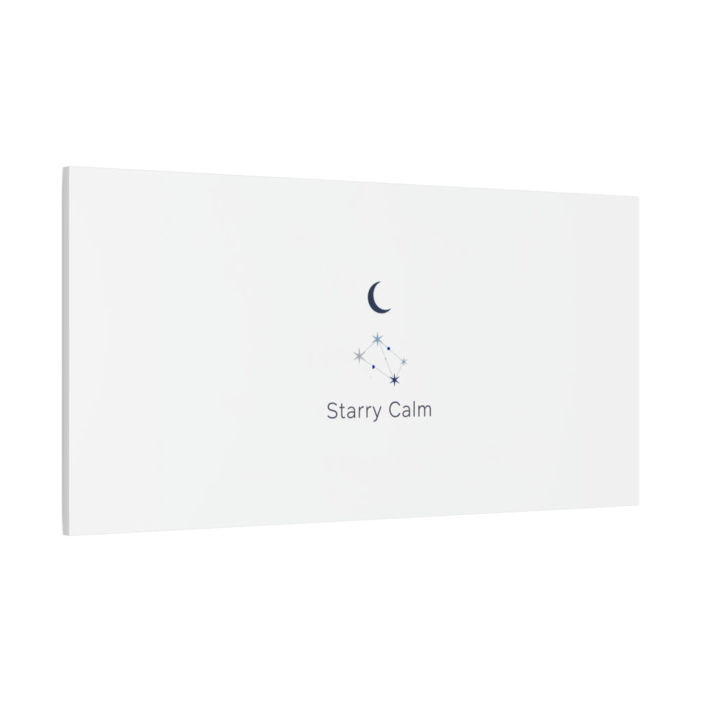 Starry Calm Moon & Constellation Canvas, minimal astrology art print