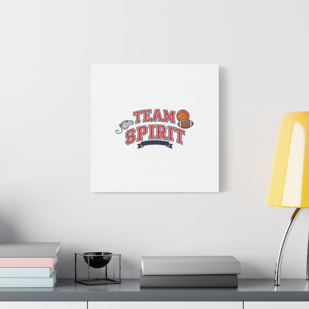 Team Spirit varsity crest Canvas