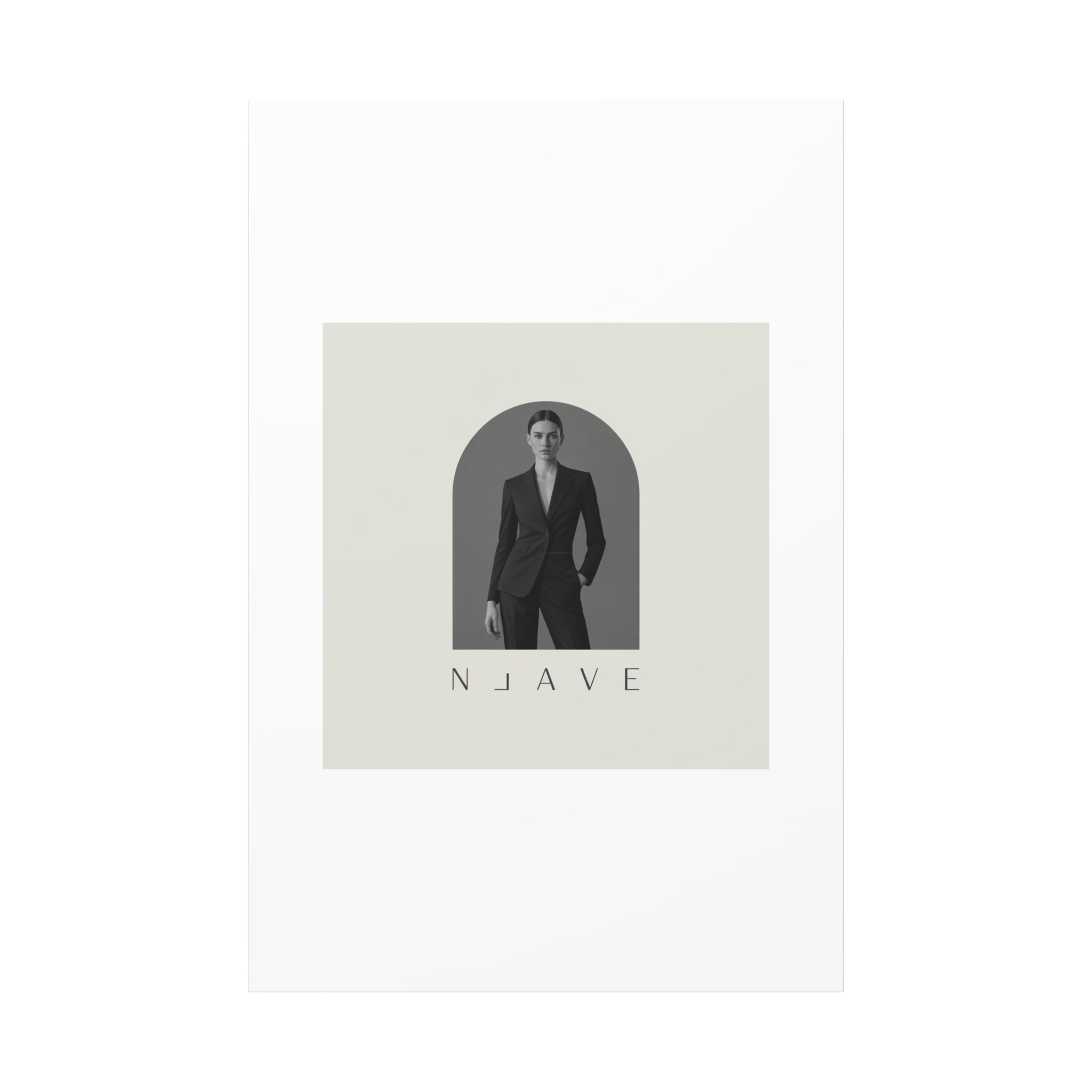 Monochrome Minimal Fashion Print, Canvas