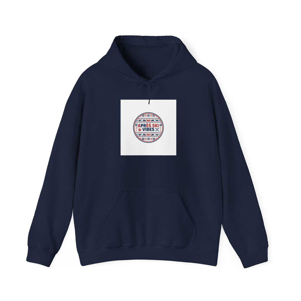 Après Ski Vibes badge Hoodie | Fair Isle ski-club graphic