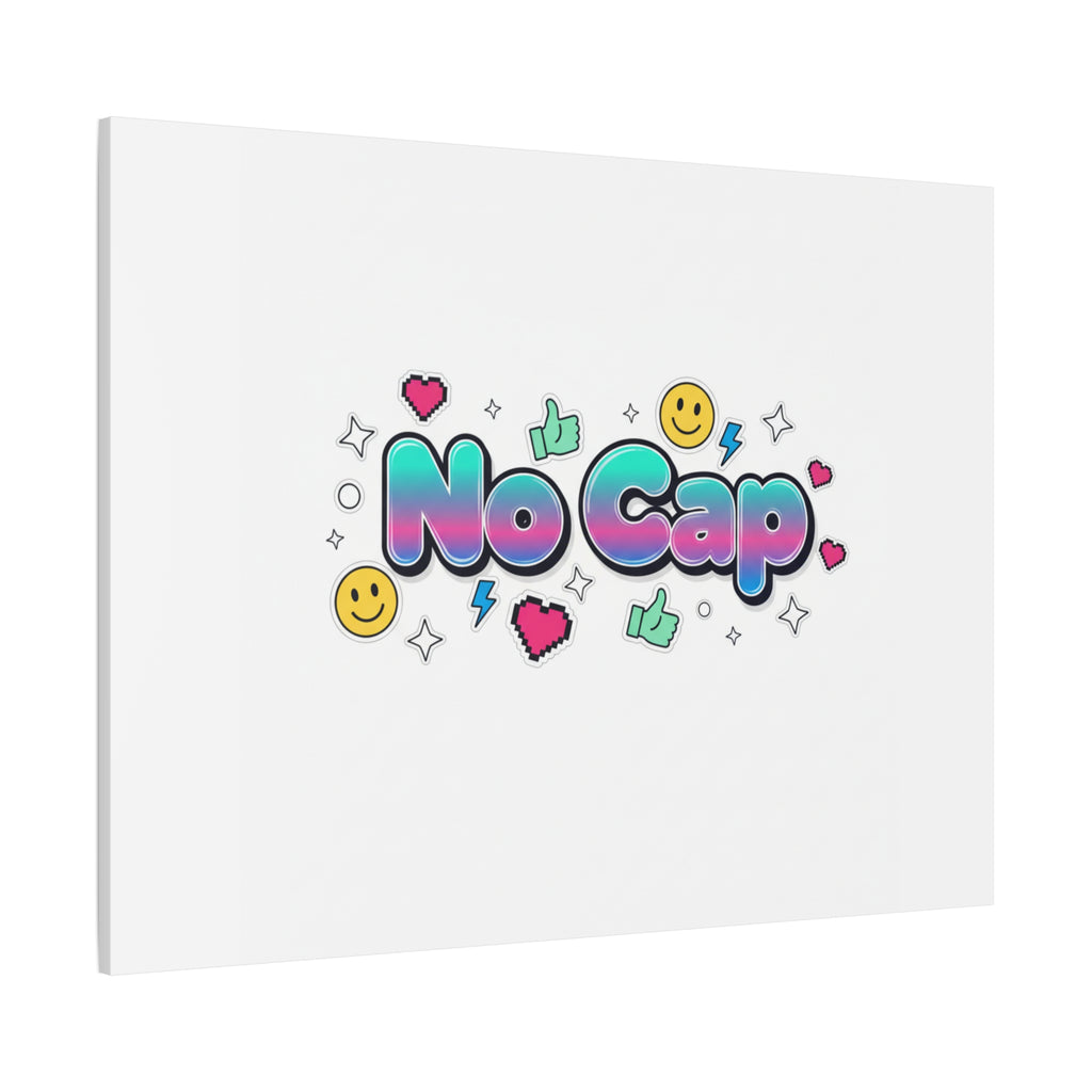 No Cap Canvas | Gen-Z Slang, Internet Lingo Wall Art
