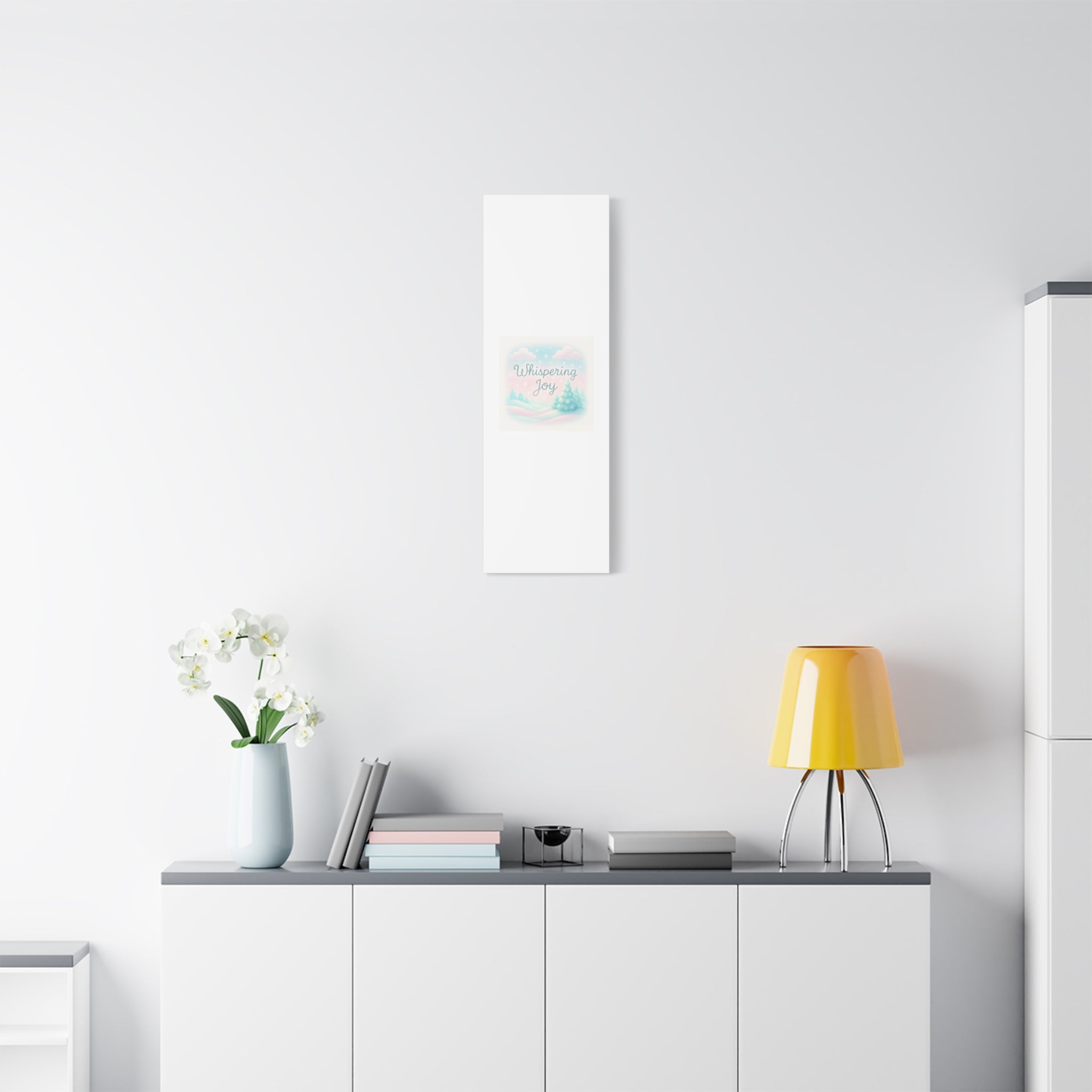 Canvas Wall Art — "Whispering Joy" Pastel Winter Landscape