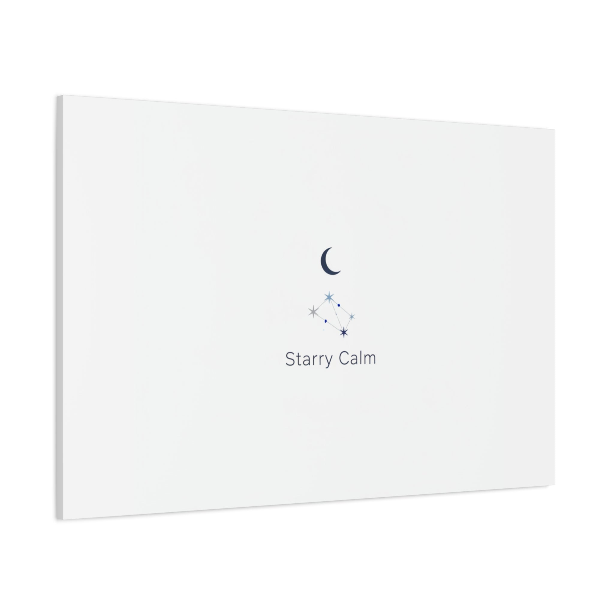 Starry Calm Moon & Constellation Canvas, minimal astrology art print