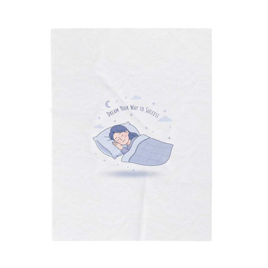 Resting Your Way to Success Velveteen Plush Blanket | Sleepmaxxing, Do Not Disturb